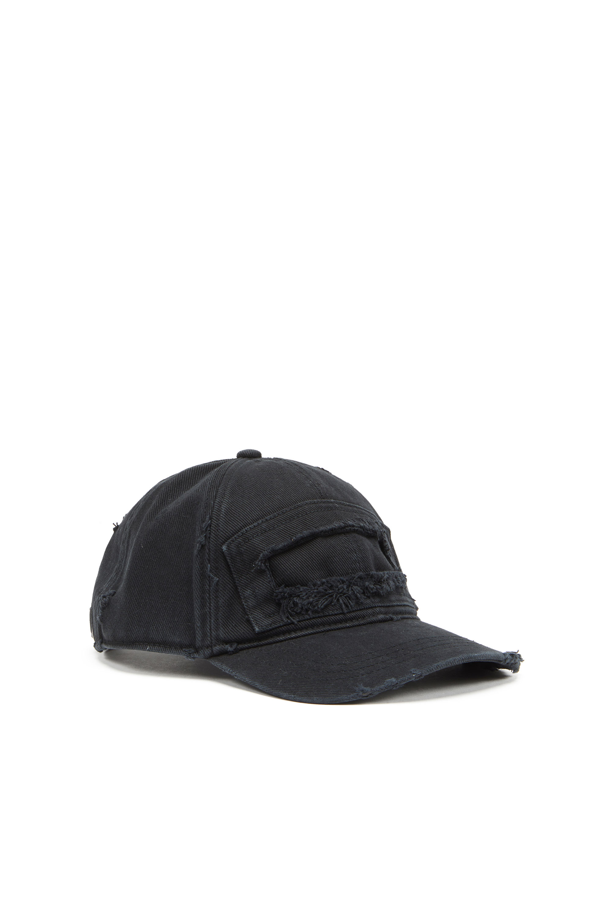 Diesel - C-THURS, Man's Baseball cap with cut-out patch in Black - 1