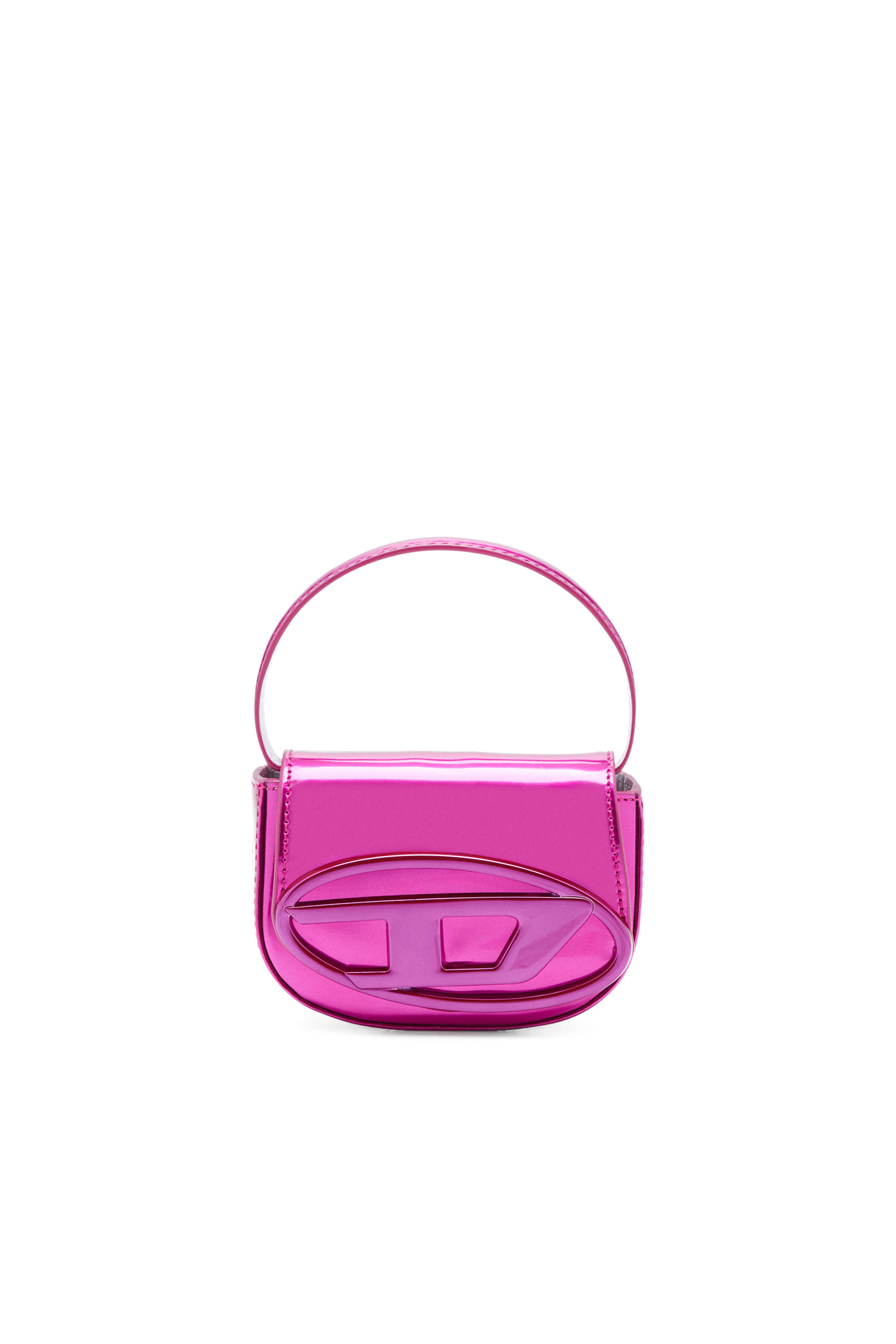 Diesel - 1DR XS, Woman's Iconic mini bag in mirrored leather in Hot pink - 1