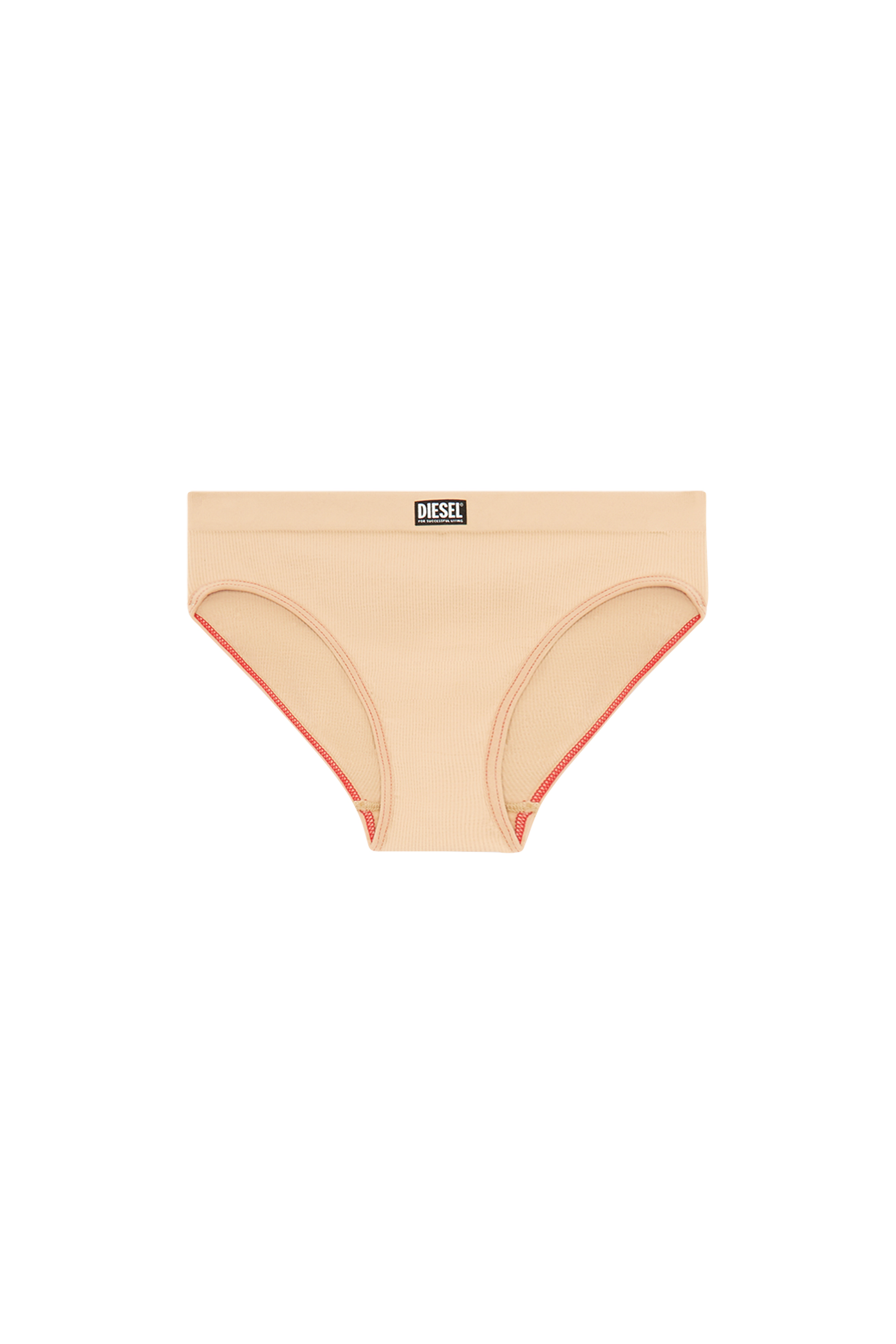 Diesel - UFPN-MARLA, Woman's Seamless briefs in ribbed stretch fabric in Light Brown - 4