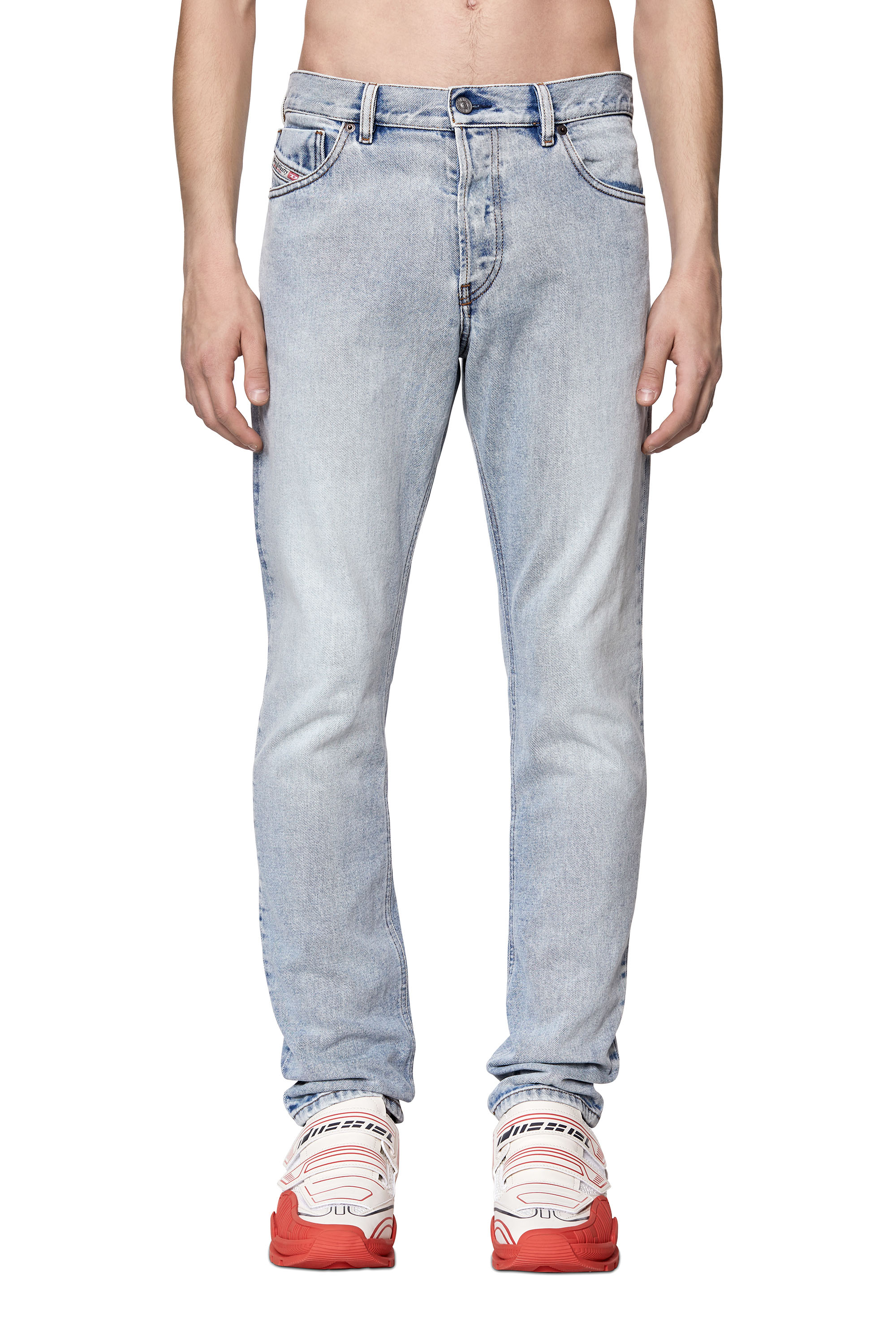 Diesel - Straight Jeans 1995 D-Sark 09C14, Man's Straight Jeans - 1995 D-Sark in Light Blue - 1