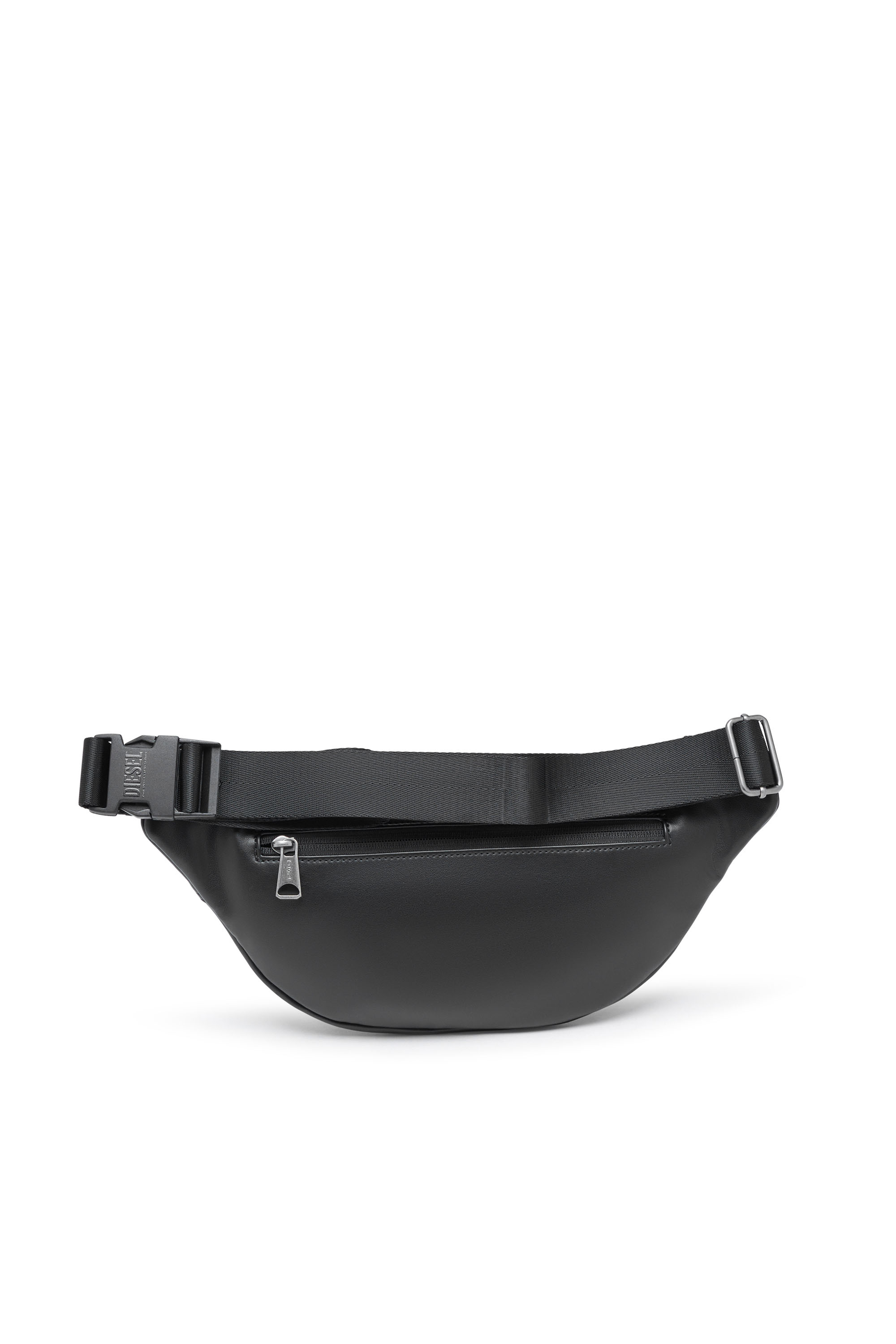 Diesel - RAVE BELTBAG, Man's Rave Beltbag - Belt bag in recycled materials in Black - 2