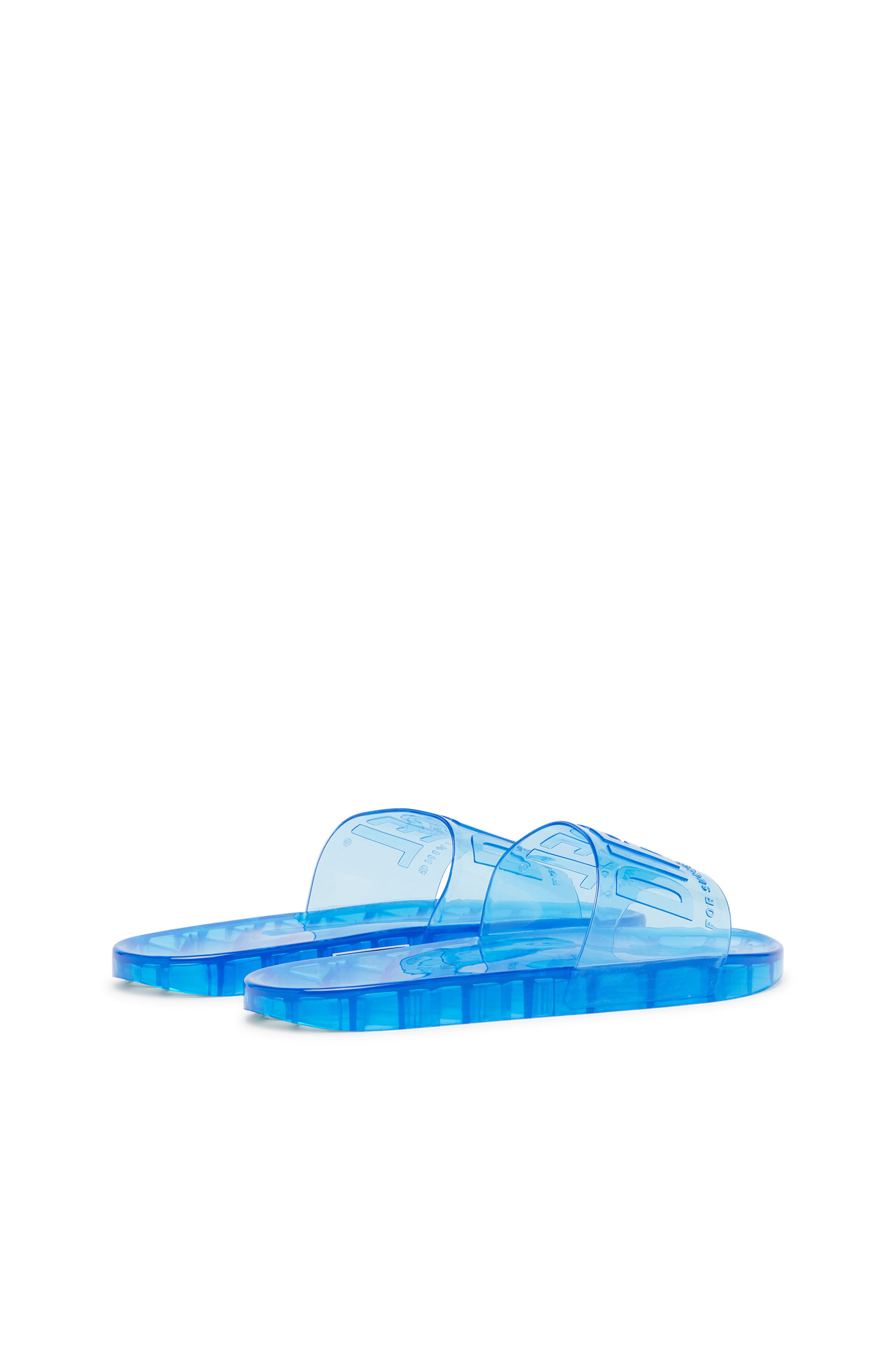 Diesel - SA-KARAIBI GL X, Woman's Sa-Karaibi-Pool slides in clear PVC in Azure - 3