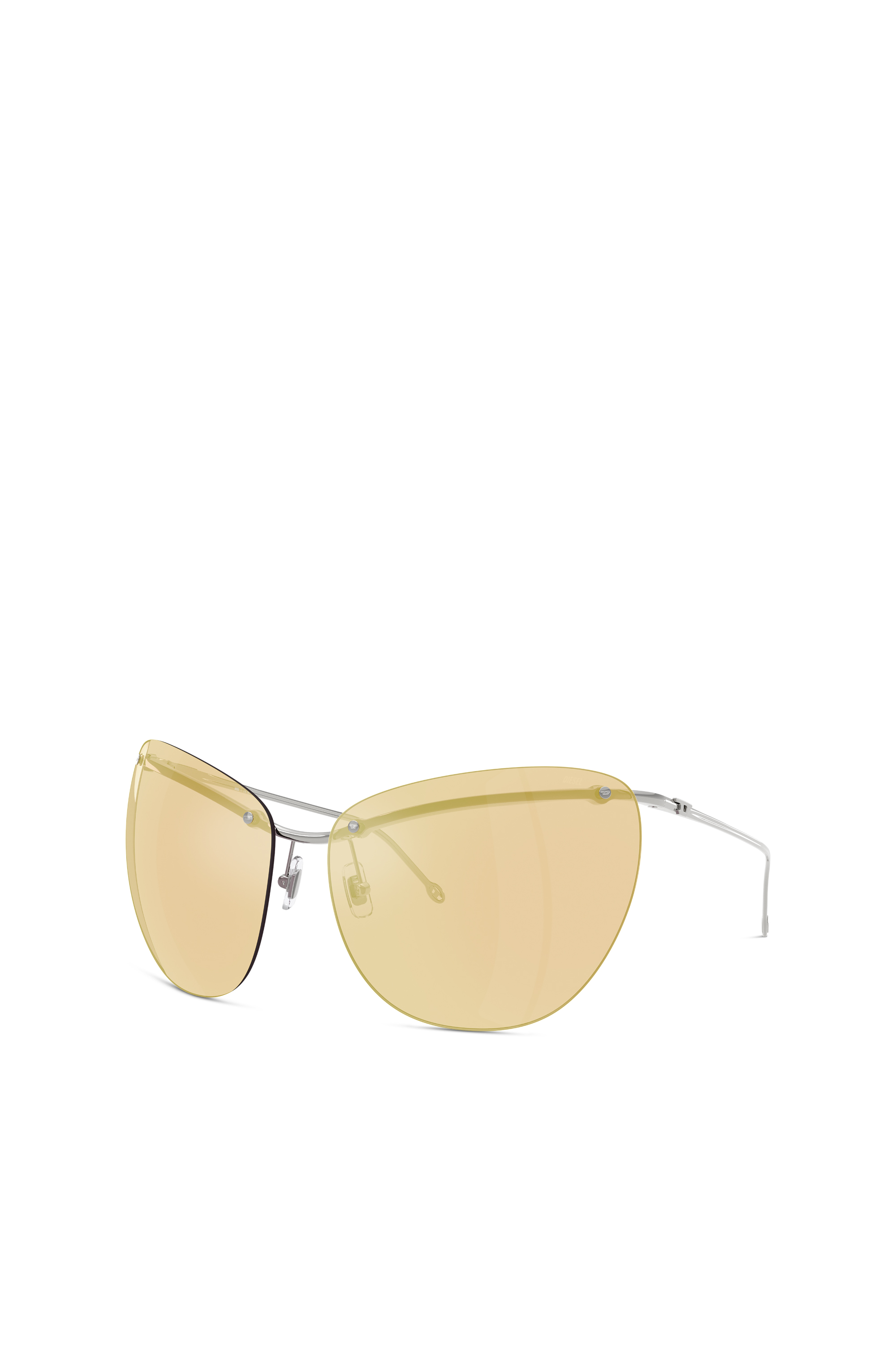 Diesel - 0DL1007, Unisex's Wraparound shape sunglasses in Light Brown - 1