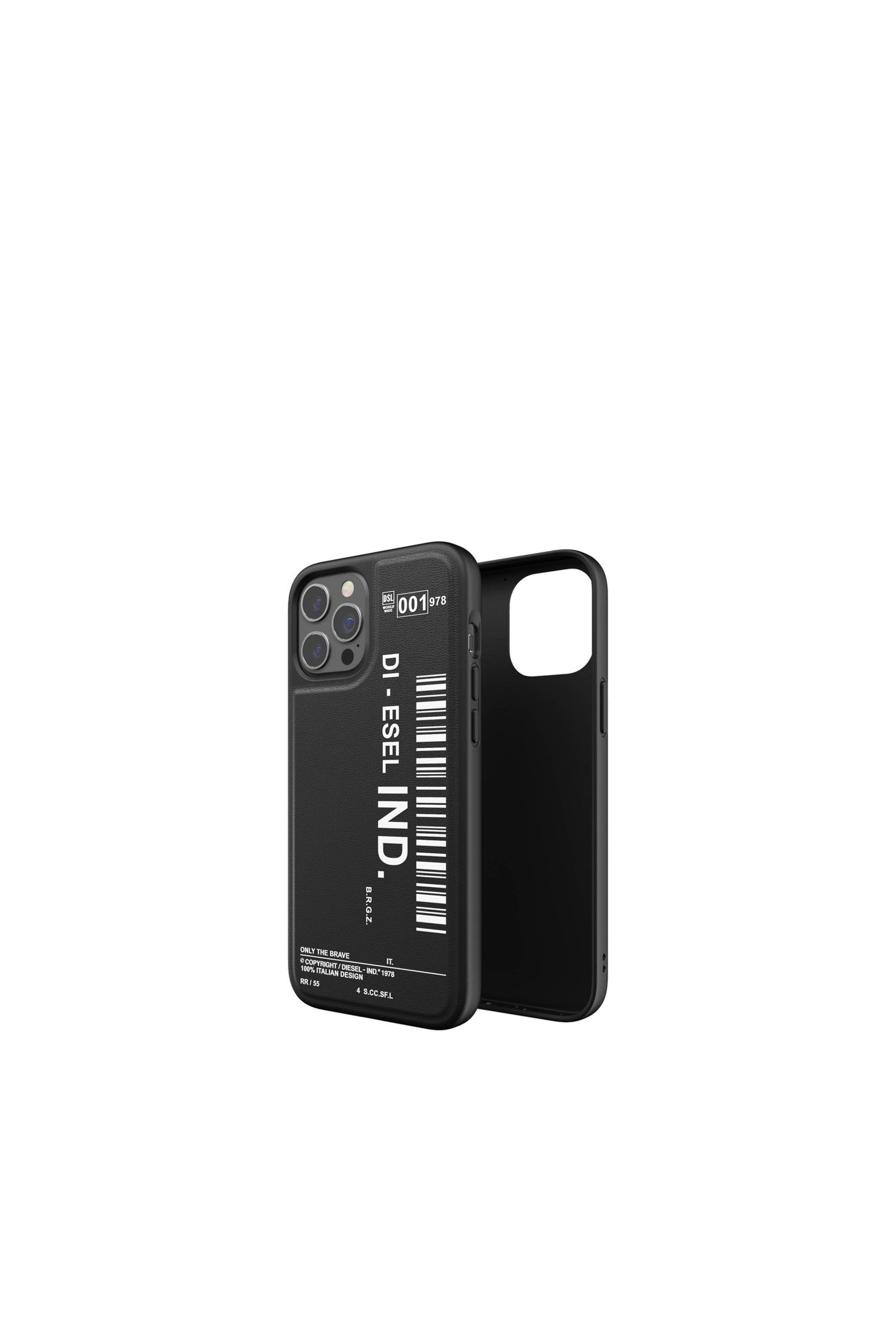 Diesel - 42490 STANDARD CASE, Unisex's Moulded Case Core for iPhone 12 Pro Max in Black - 1