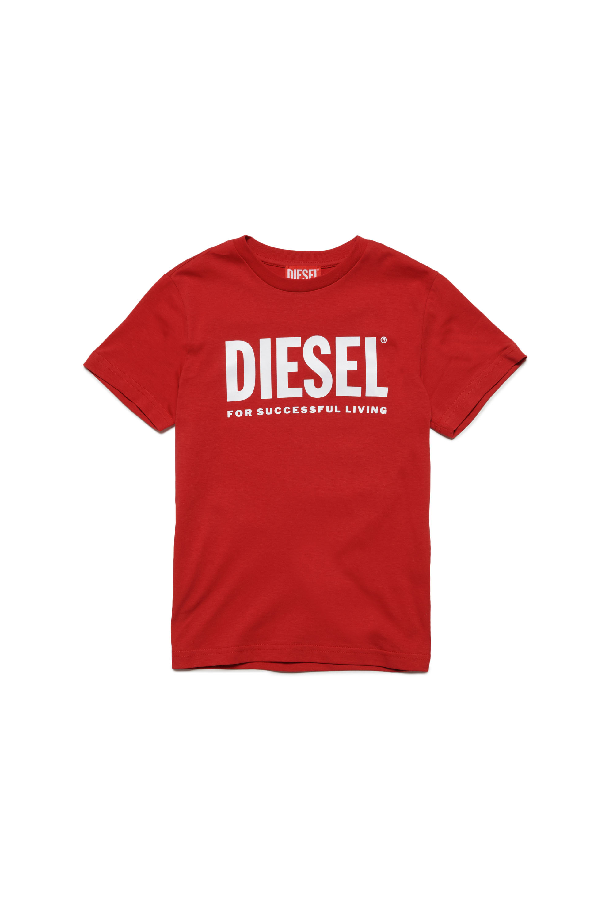 Diesel - LTGIM DI, Man's T-shirt with logo print in Red - 1