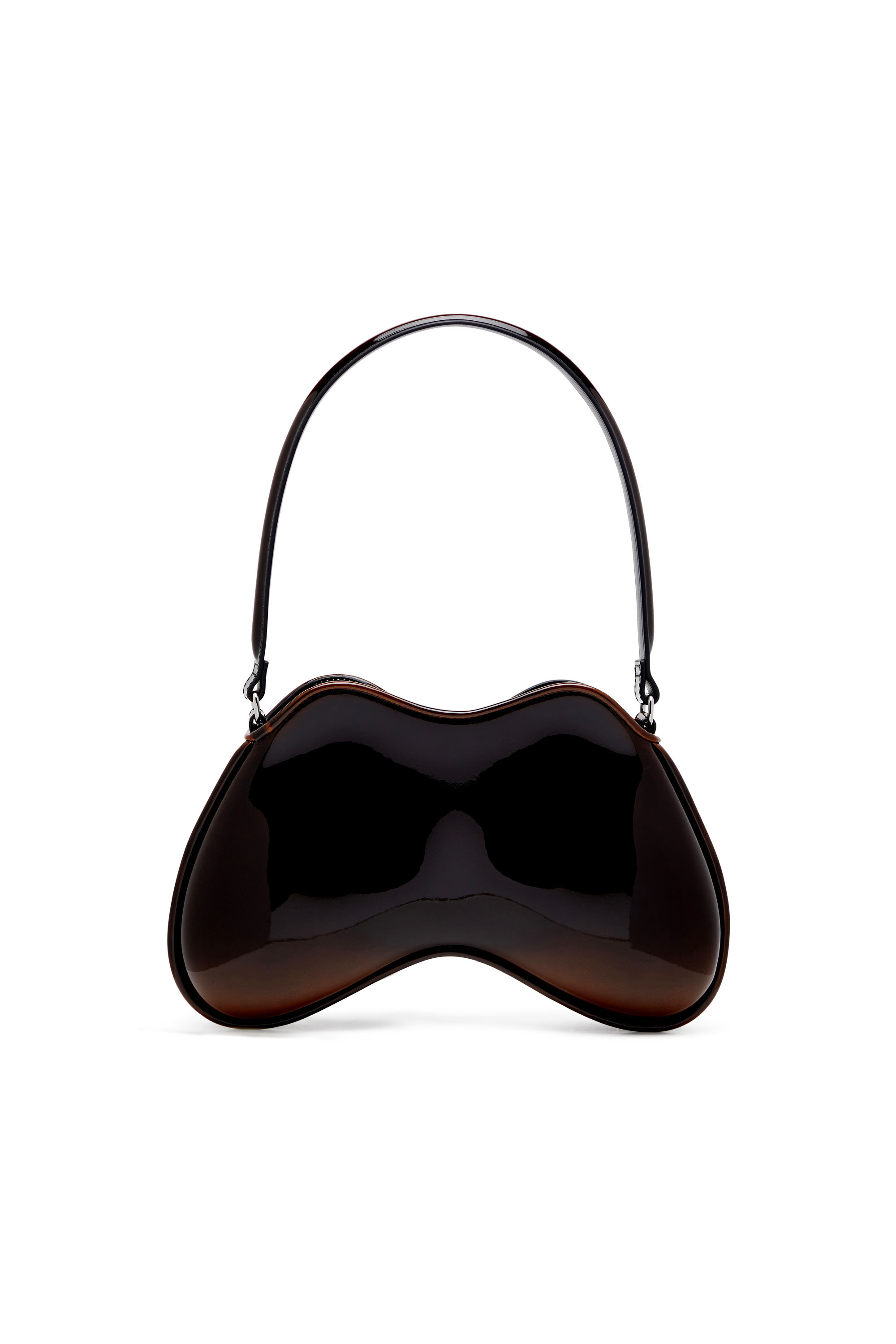 Diesel - DOUBLE-D SHOULDER, Woman's Double-D-Rigid bag in bicolour PU in Brown - 2