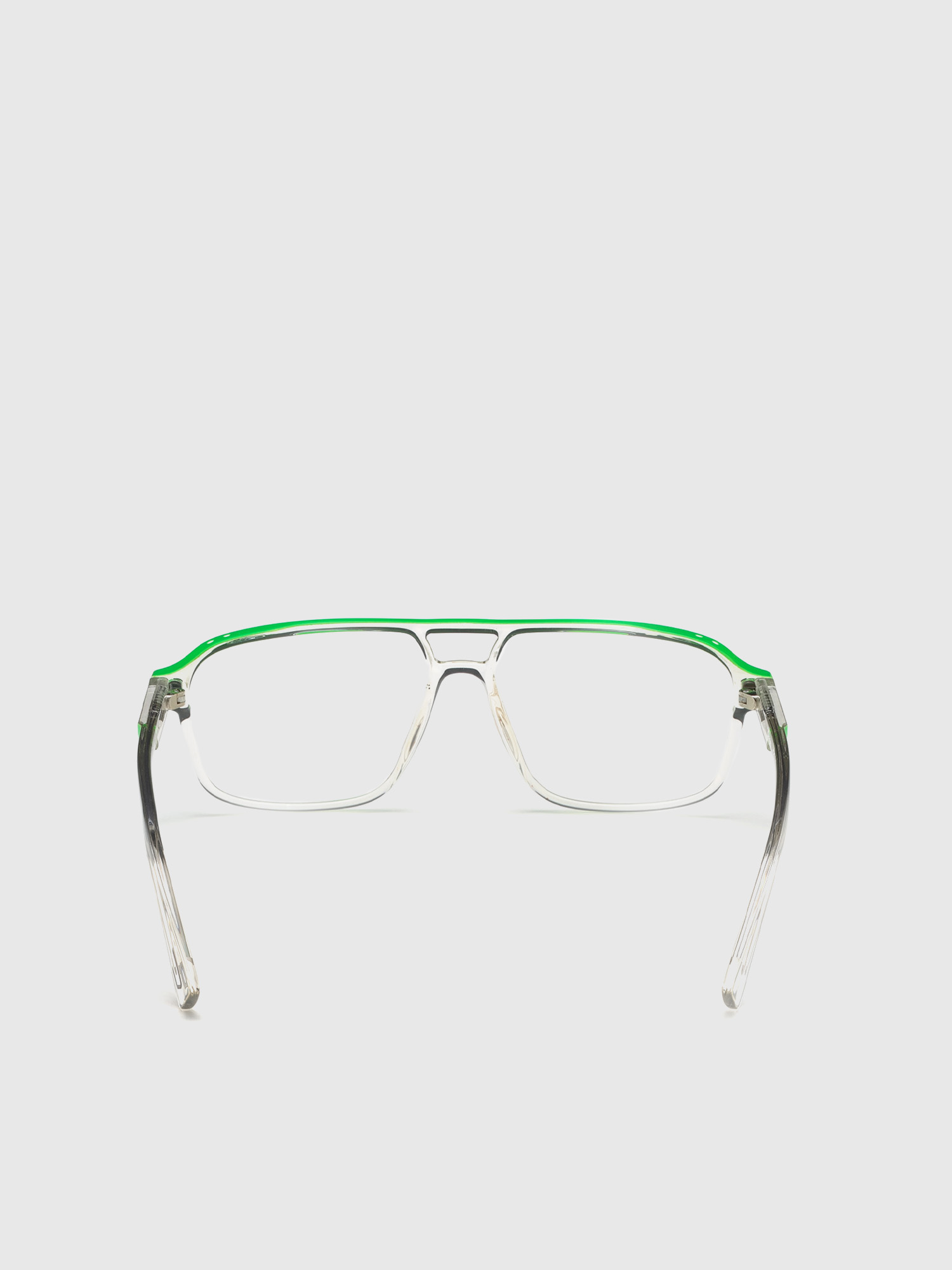 Diesel - DL5309, Man's Navigator eyeglasses with double bridge in Green - 4