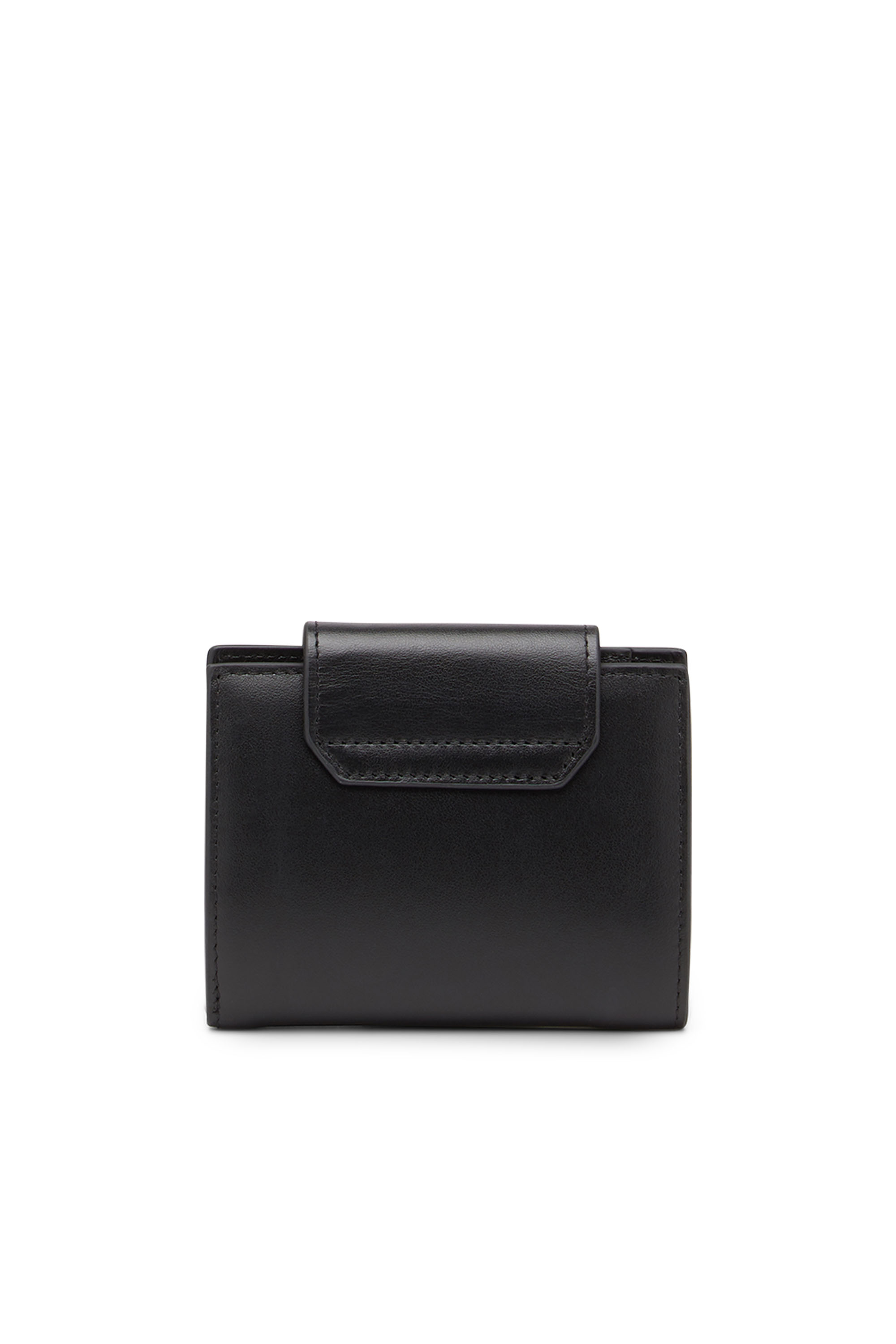 Diesel - CAMILLE, Woman's Wallet in nappa leather with logo plaque in Black - 2