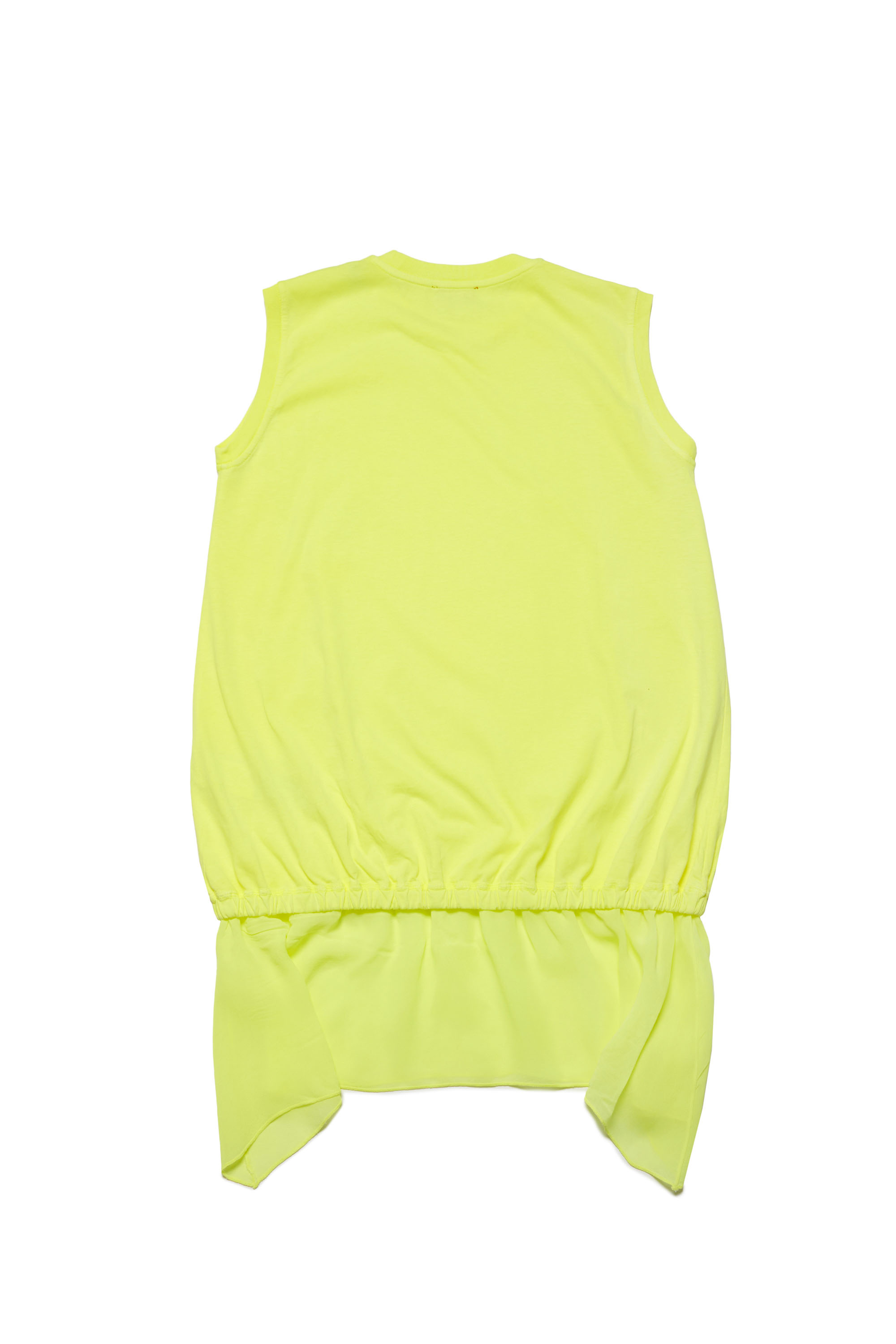 Diesel - DROLLETTY, Woman's Sleeveless dress with fluid skirt in Yellow - 2