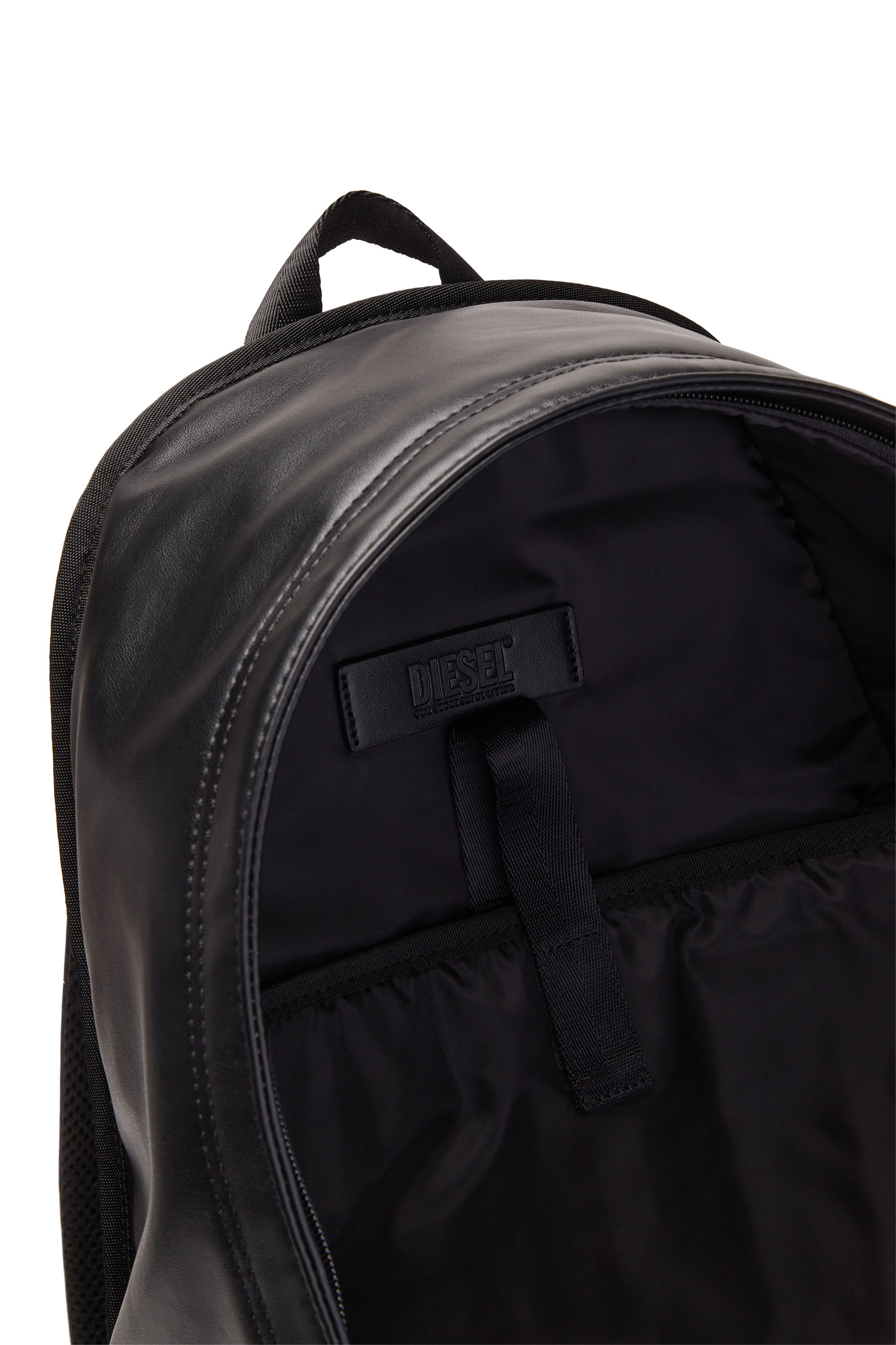 Diesel - RAVE BACKPACK, Man's Rave Backpack - Backpack in recycled materials in Black - 4
