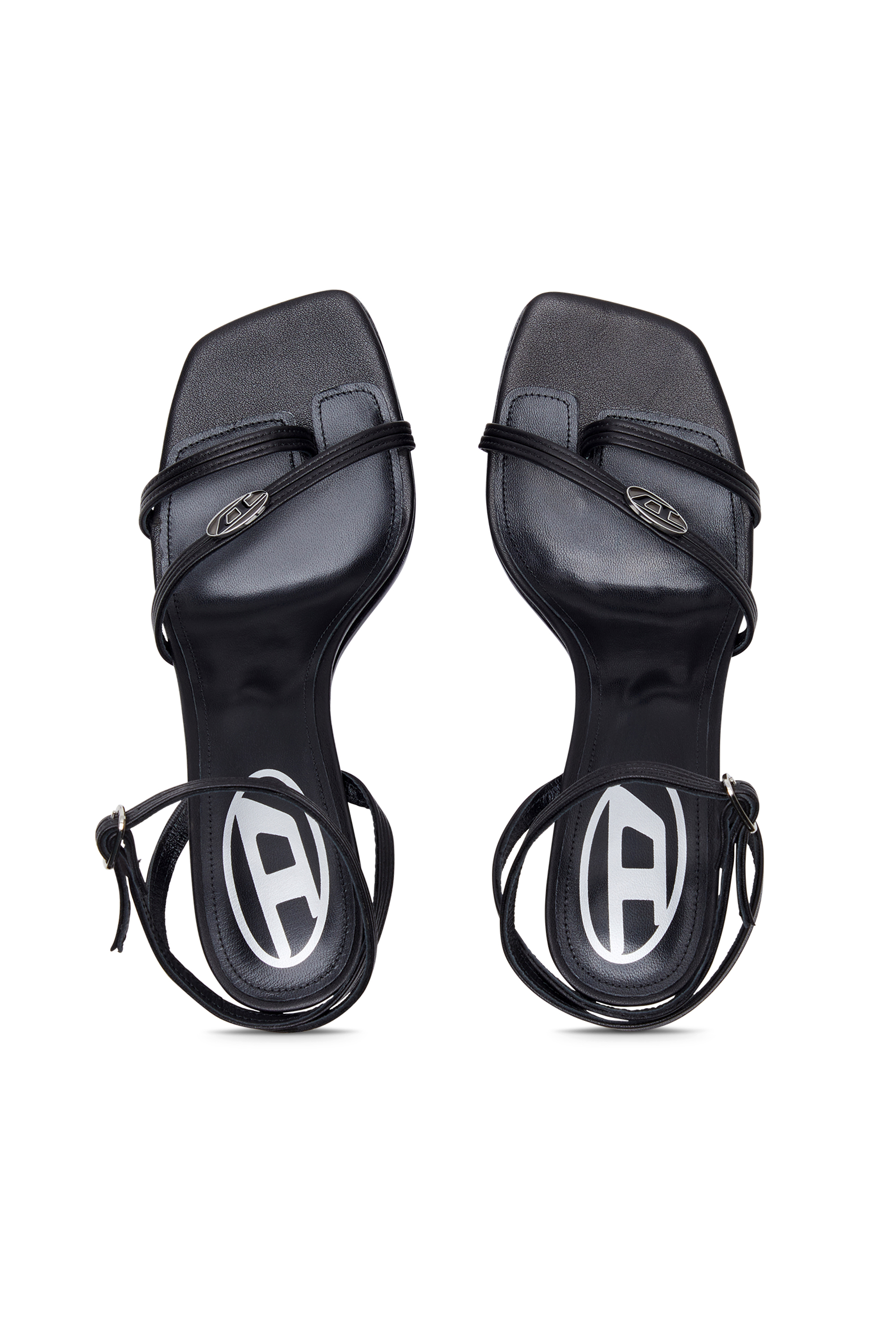 Diesel - D-VENUS SA, Woman's D-Venus-Strappy sandals in nappa leather in Black - 4