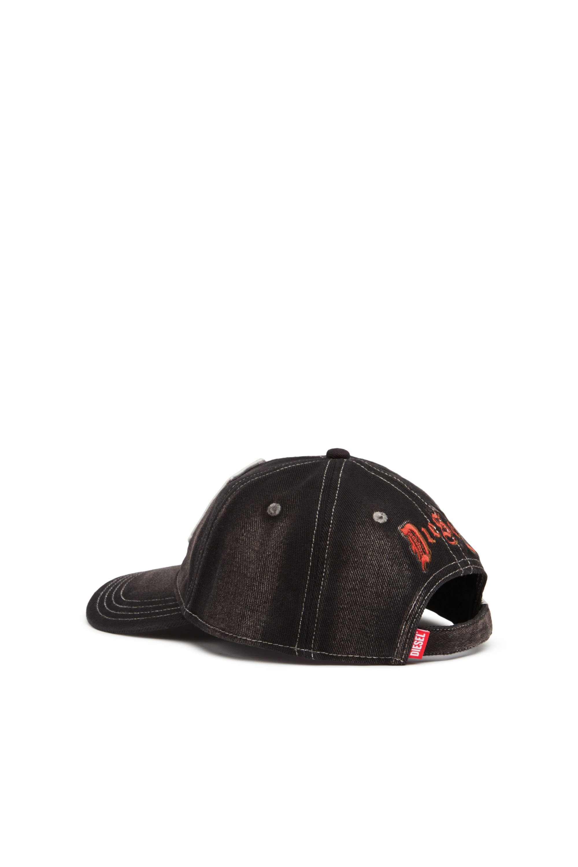 Diesel - C-VARS, Man's Baseball cap with Terry patch in Black - 2