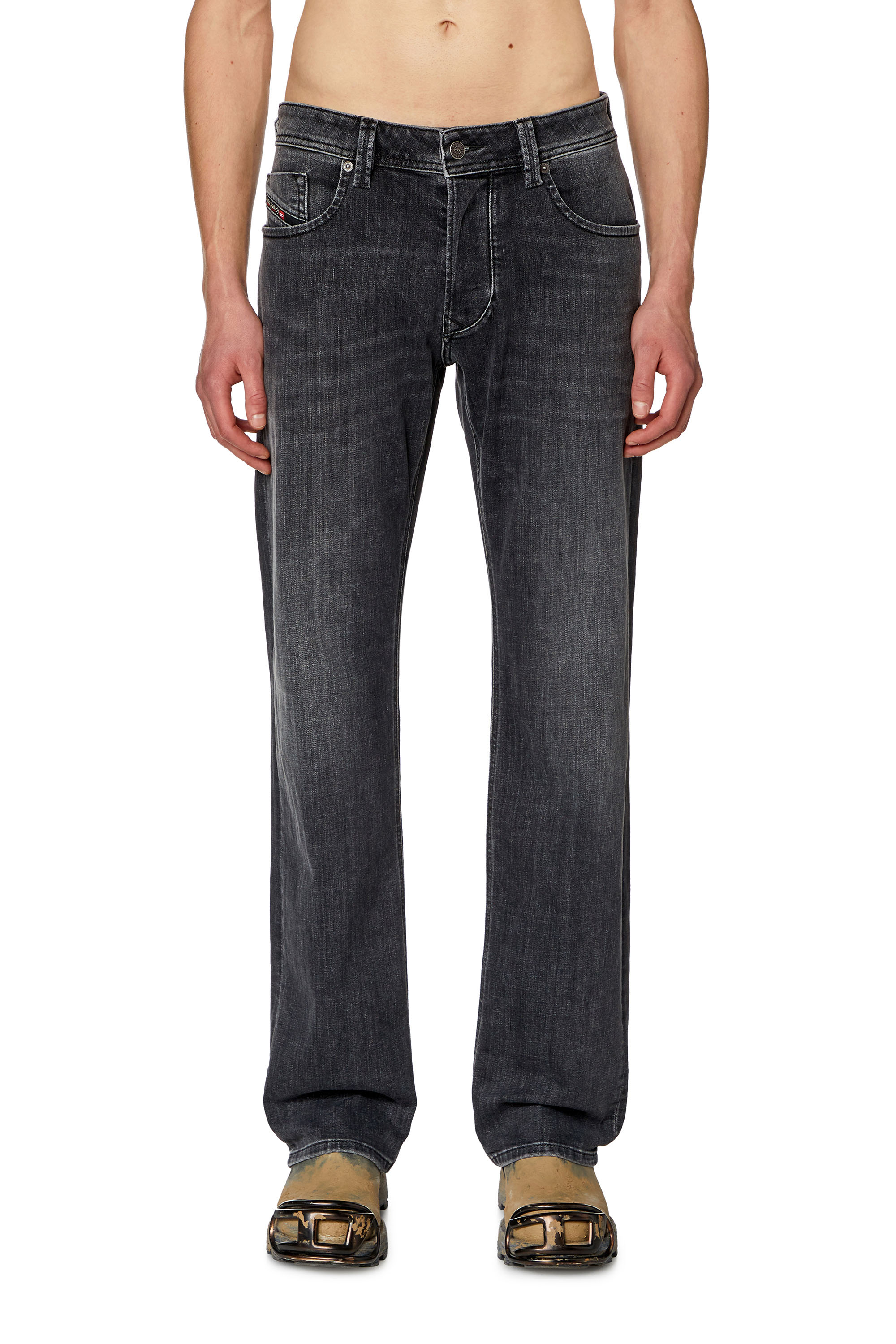 Diesel - Man's Regular Jeans 1985 Larkee 09H29, Black/Dark grey - 1