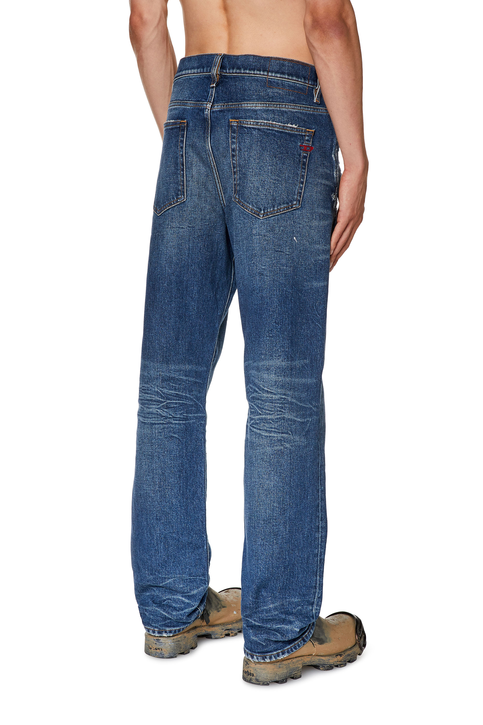 Diesel - Straight Jeans 2020 D-Viker 007Q2, Man's Straight Jeans - 2020 D-Viker in Medium blue - 4