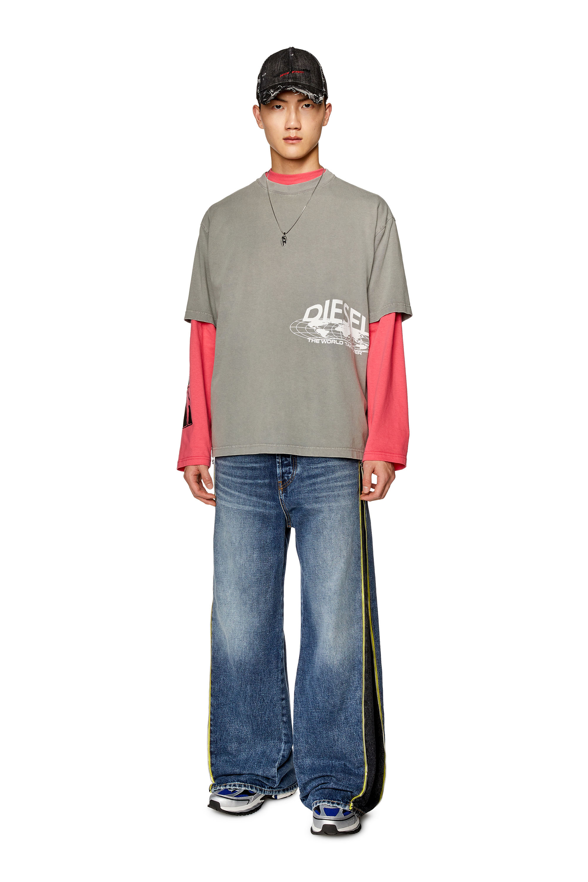 Diesel - Man's Straight Jeans D-Rise 007R9, Medium blue - 2