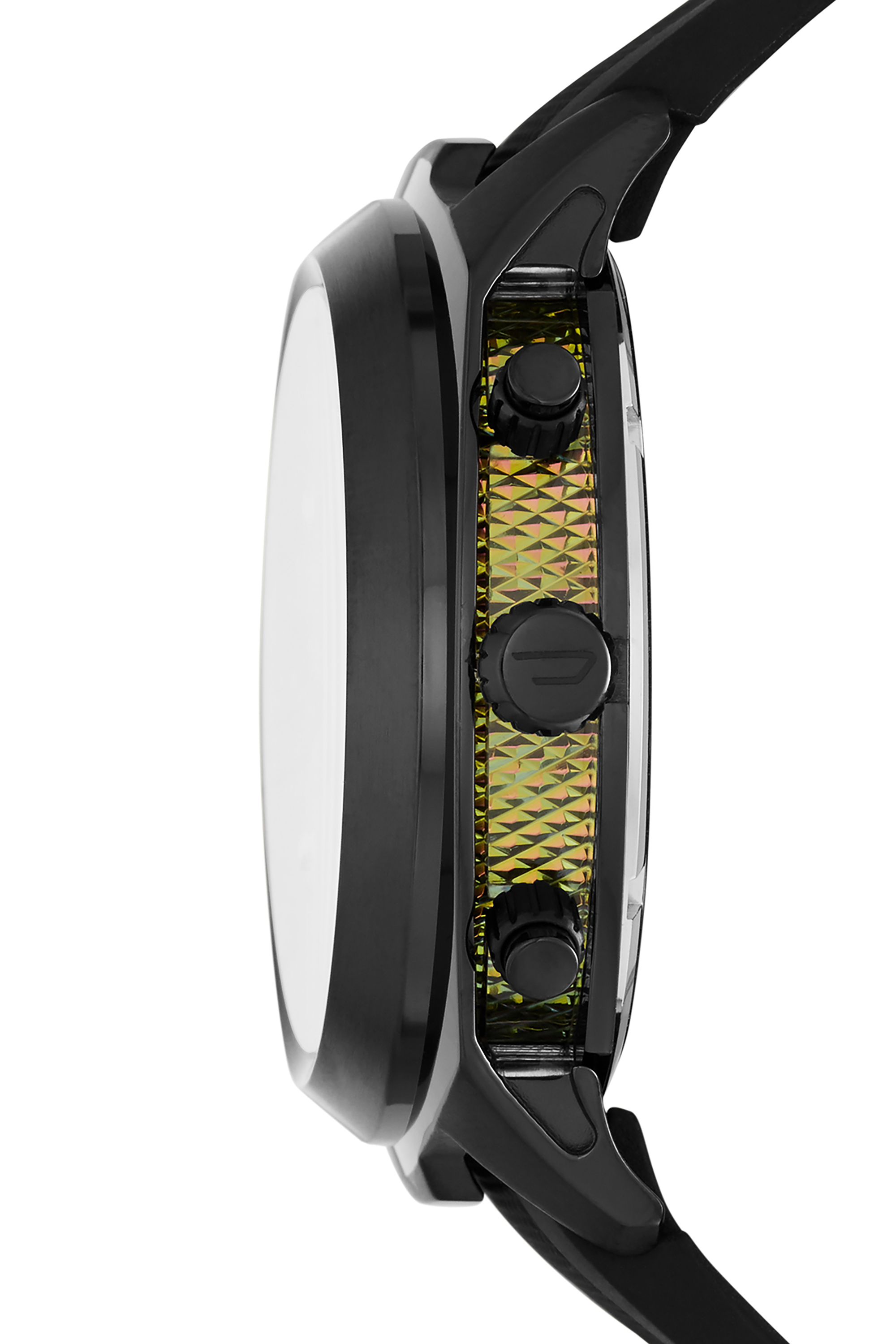 Diesel - DZ4493, Man's Chronographwatch in black silicone in Black - 2