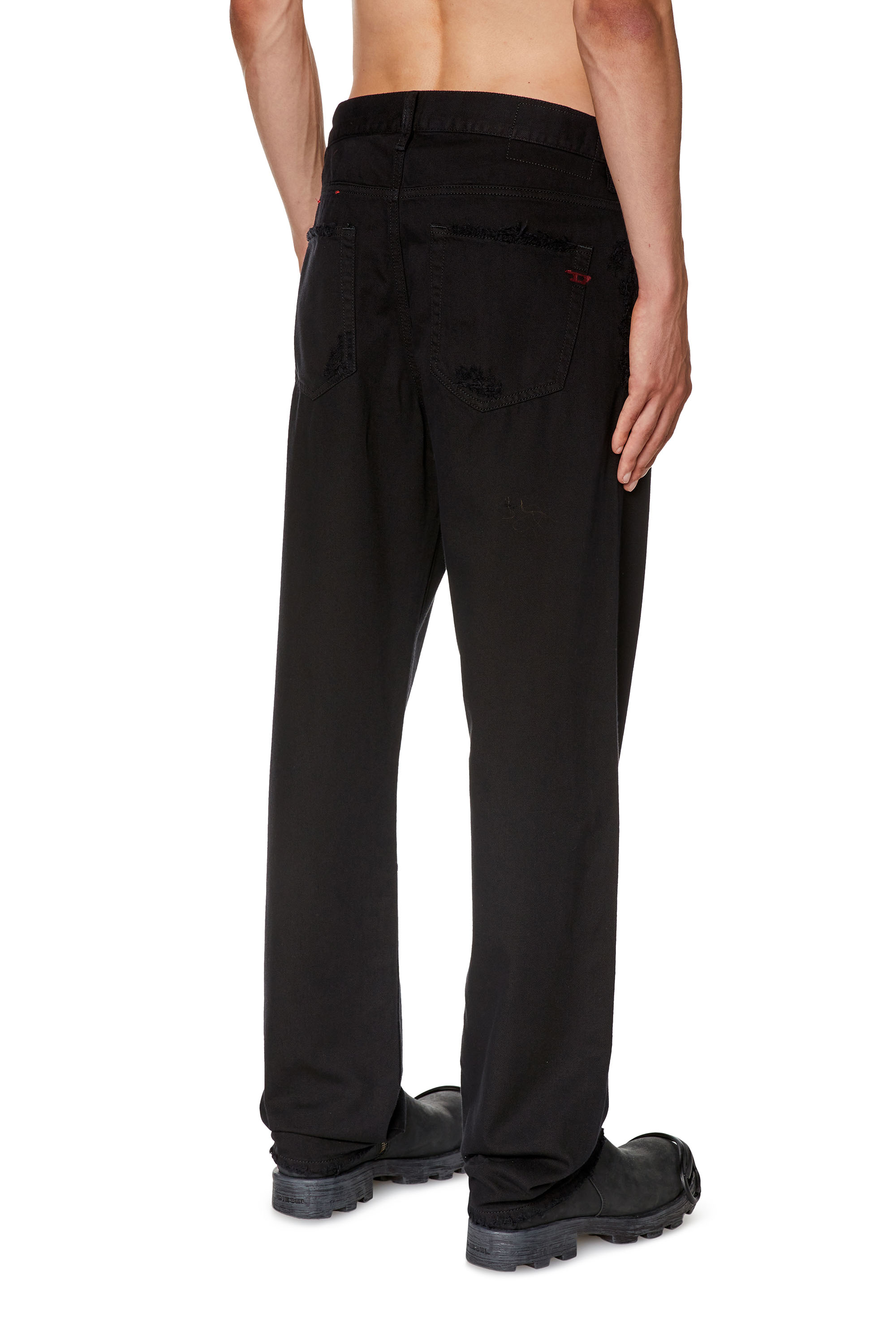 Diesel - Straight Jeans 2020 D-Viker 068HJ, Man's Straight Jeans - 2020 D-Viker in Black/Dark grey - 4
