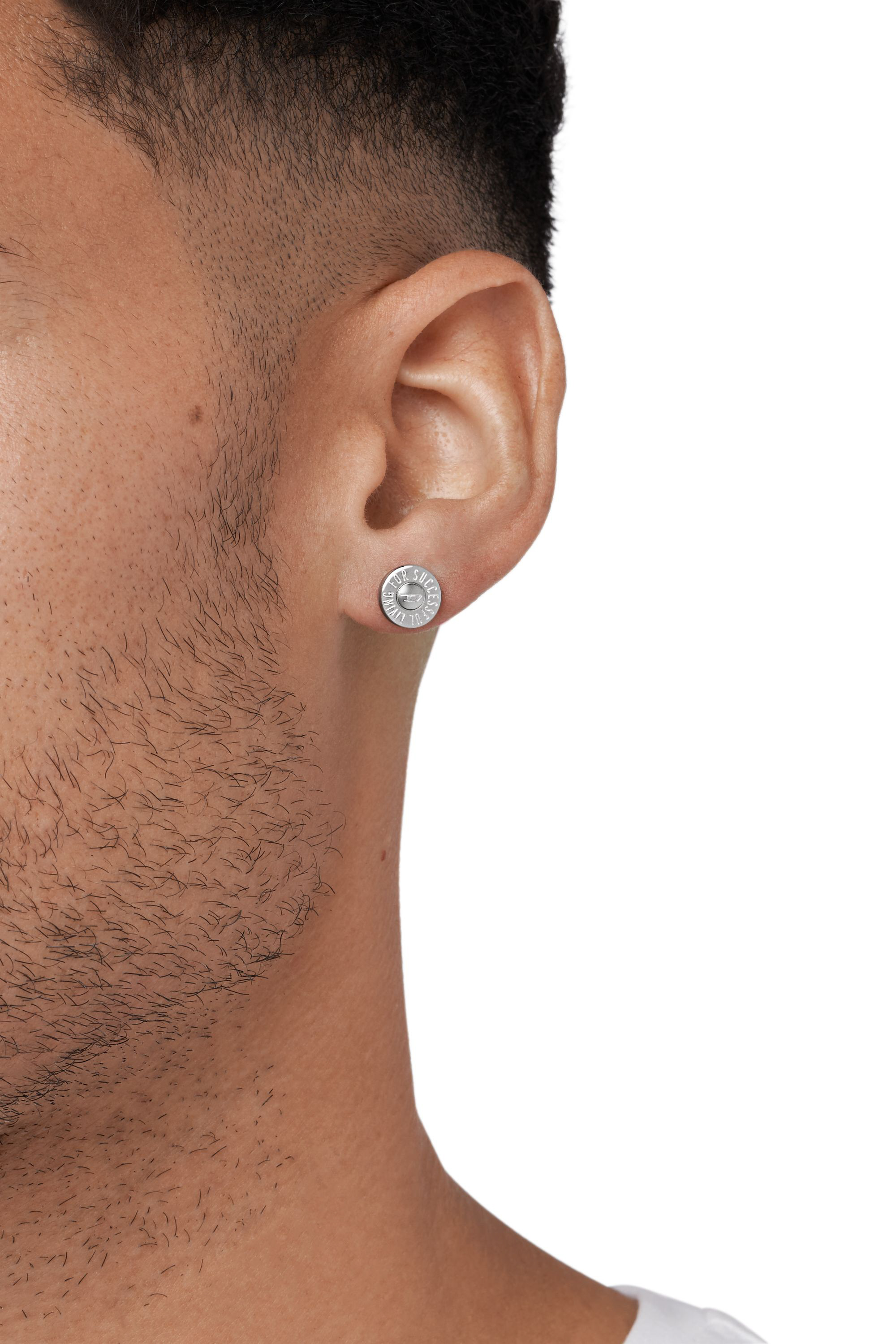 Diesel - DX1402SET, Unisex's Stainless Steel Stud Earrings Set in Silver - 3