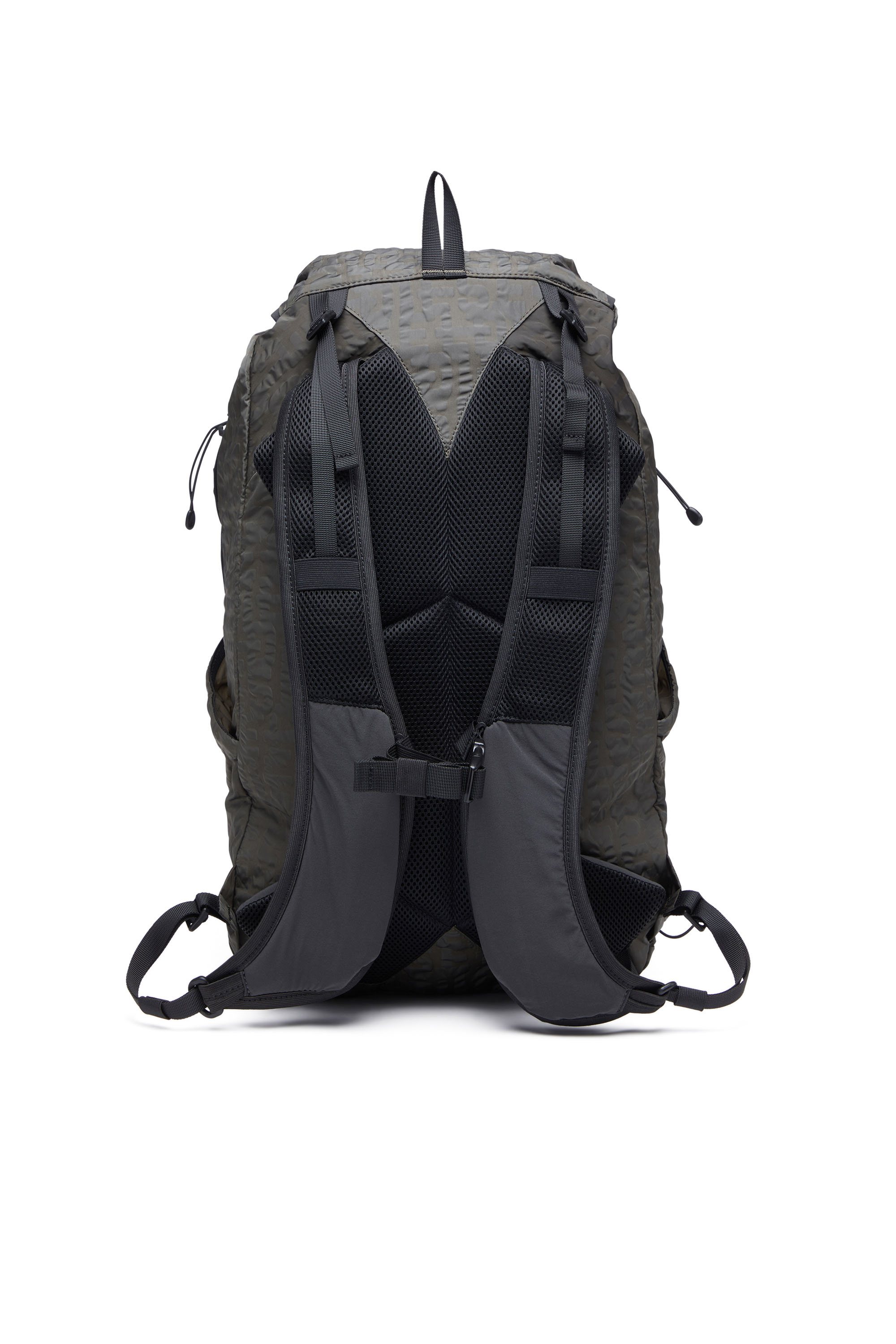 Diesel - DRAPE BACKPACK X, Unisex's Drape Backpack X - Backpack in nylon, Lycra and mesh in Black - 2