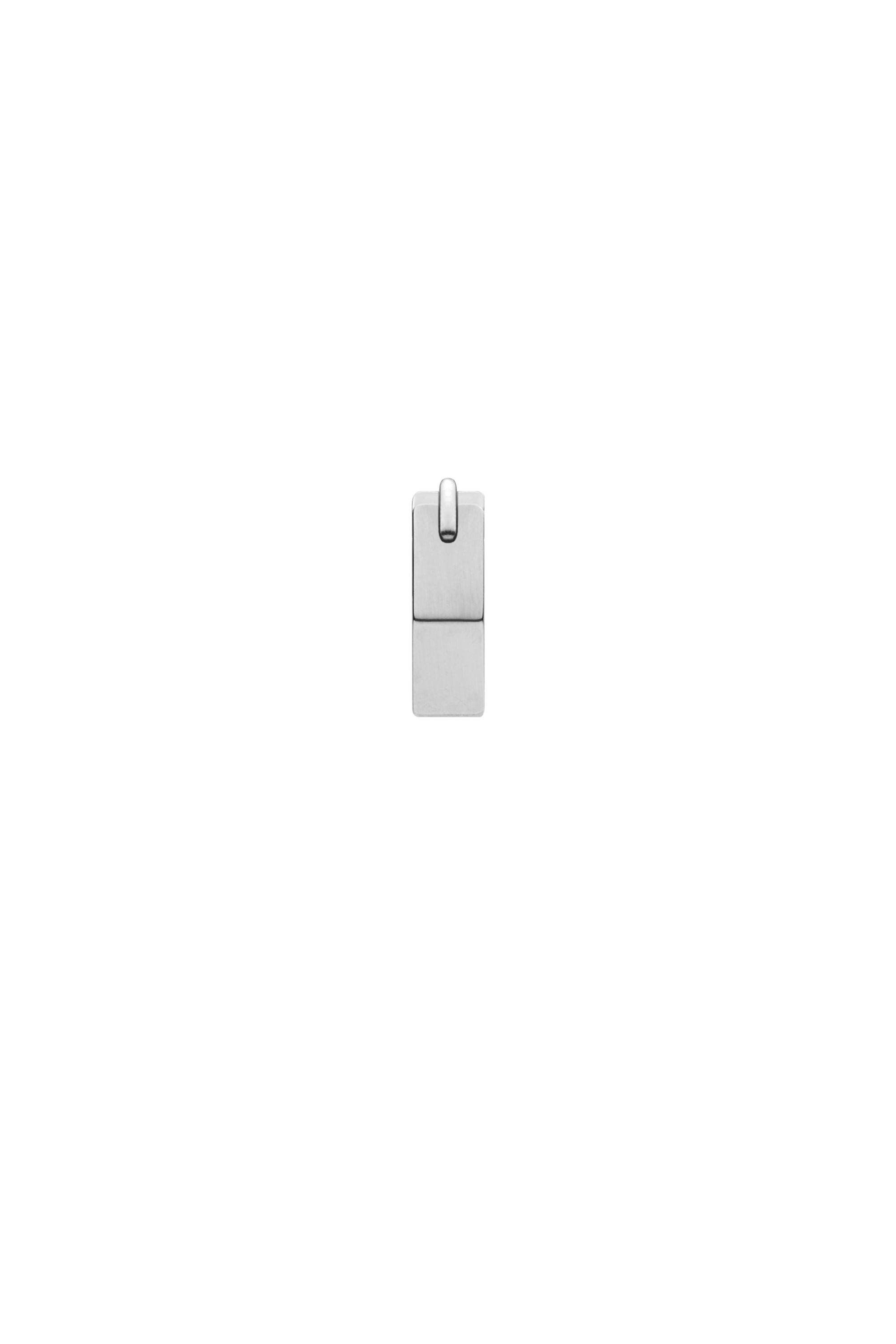 Diesel - DX1345, Unisex's Stainless steel single hoop earring in Silver - 2