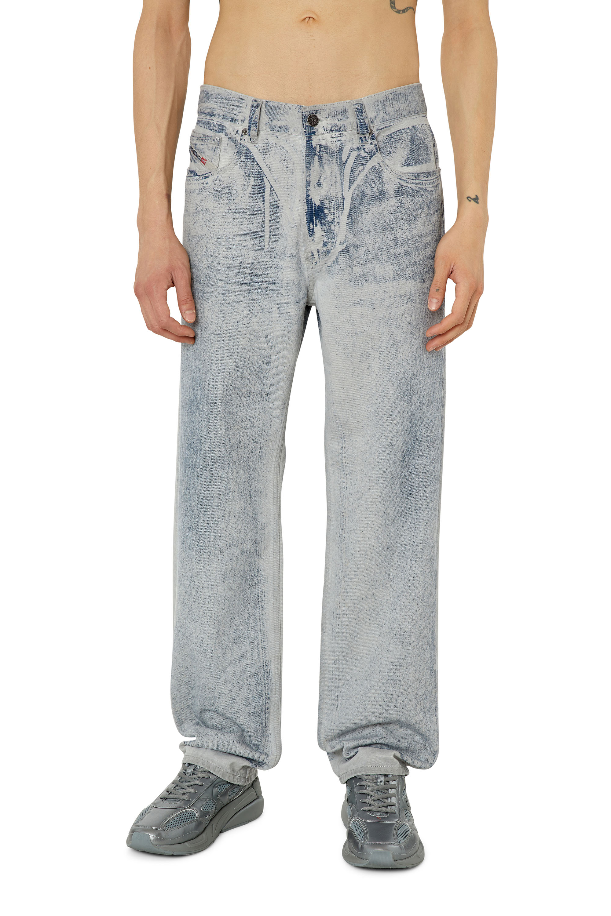 Diesel - Man's Straight Jeans 2010 D-Macs 09F23, Light Grey - 1