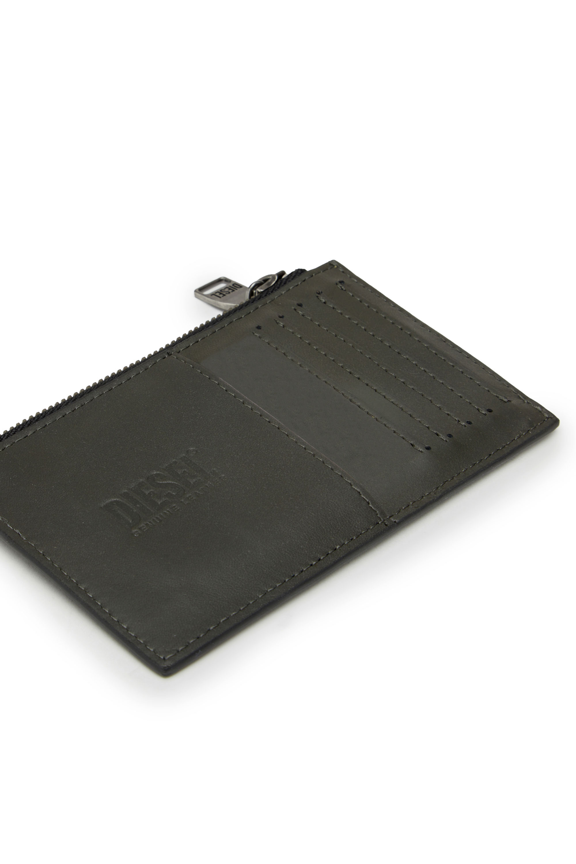 Diesel - CARD HOLDER COIN M, Man's Card holder in monogram leather in Black - 3