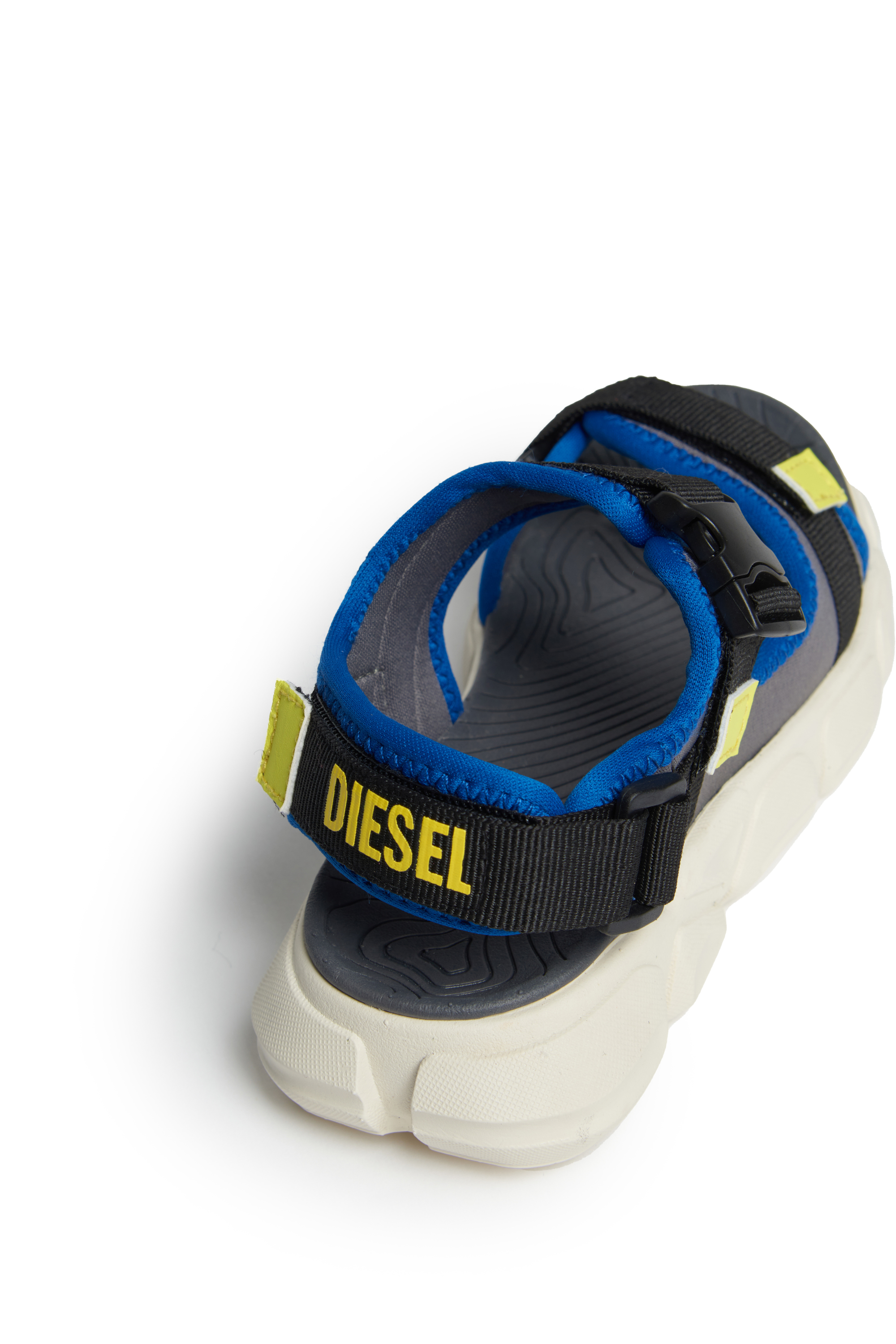 Diesel - S-PORT SX1 BK, Unisex's Velcro strap sandal with contrast trims in Grey/Blue - 4