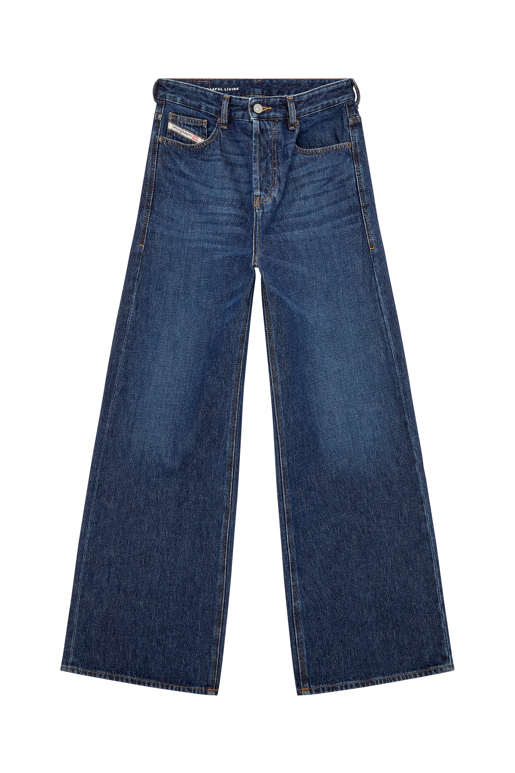Diesel - Woman's Relaxed Jeans 1996 D-Sire 09C03, Dark Blue - 3