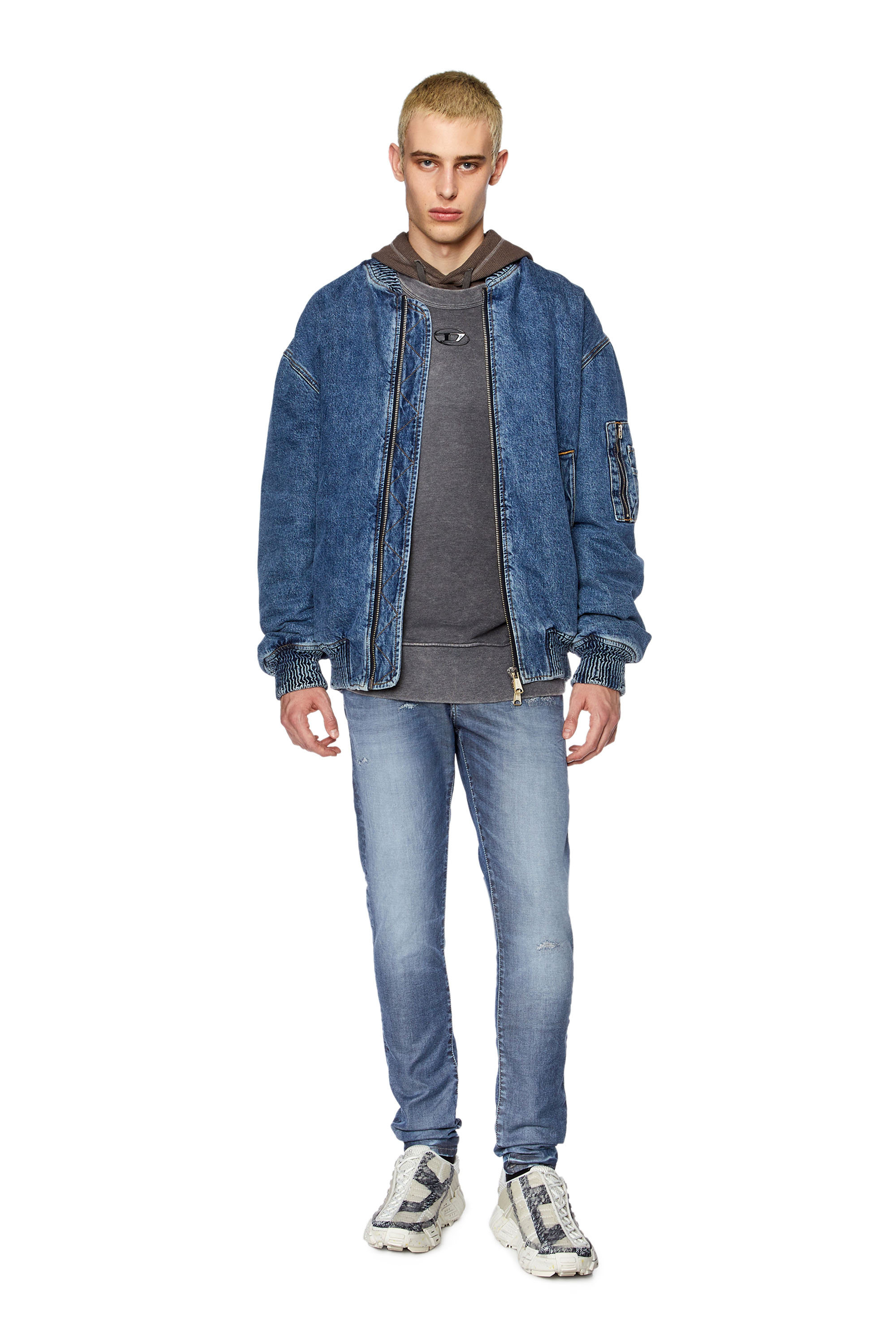 Diesel - Man's Slim 2060 D-Strukt Joggjeans® E9H13, Medium blue - 2