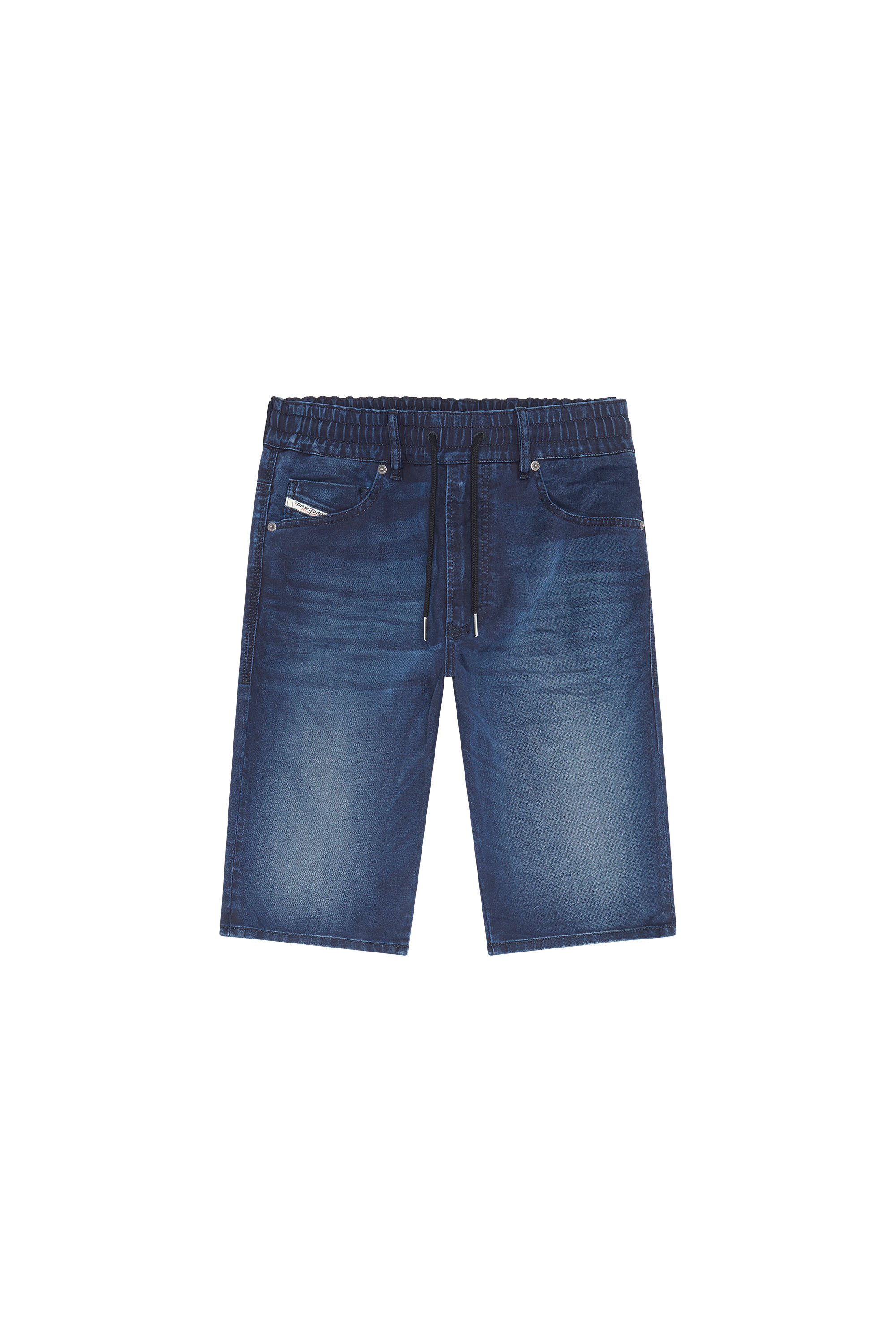 Diesel - D-KROOLEY-SHORT JOGG, Man's Chino shorts in JoggJeans in Dark Blue - 3