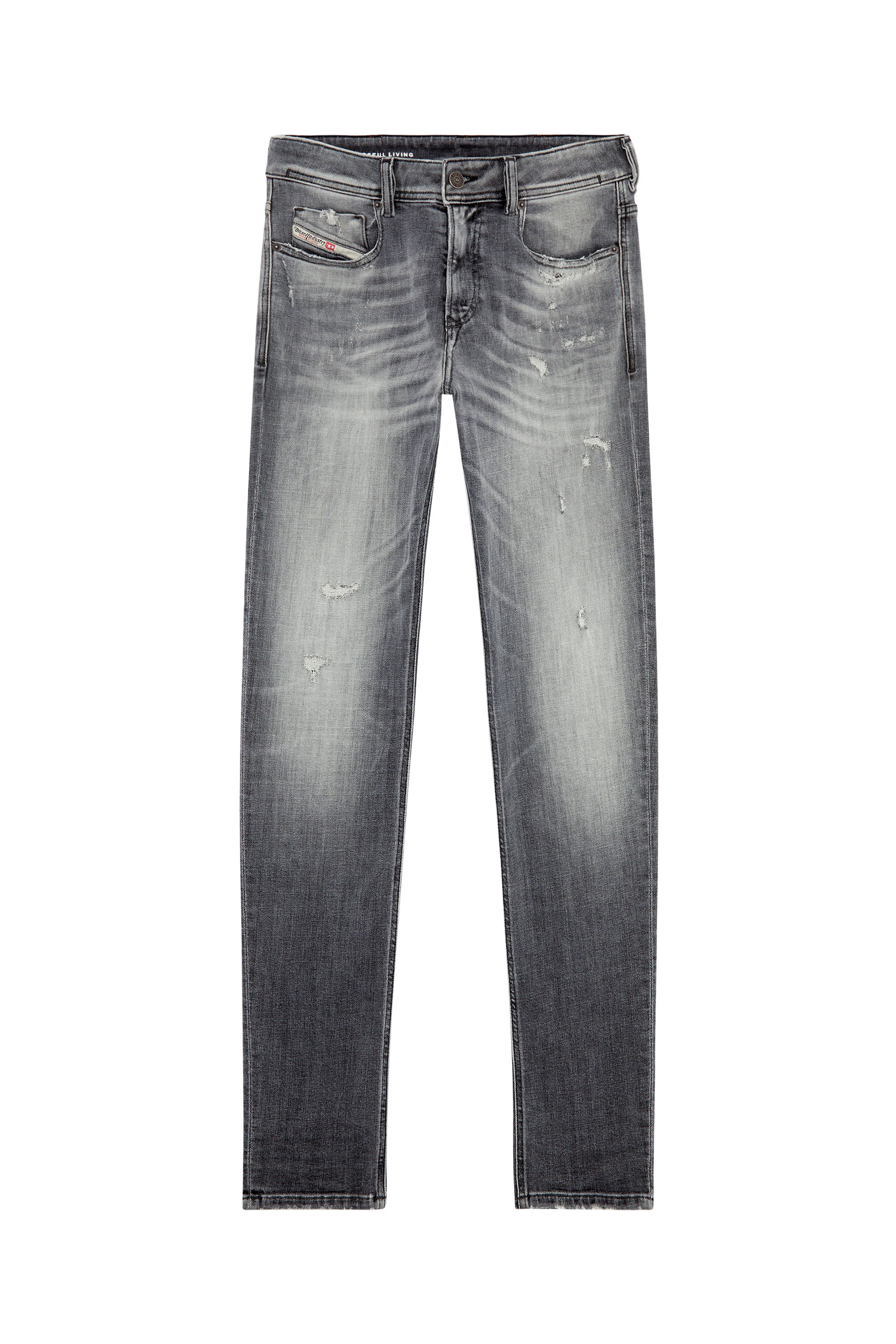 Diesel - Man's Skinny Jeans 1979 Sleenker 09H70, Grey - 3