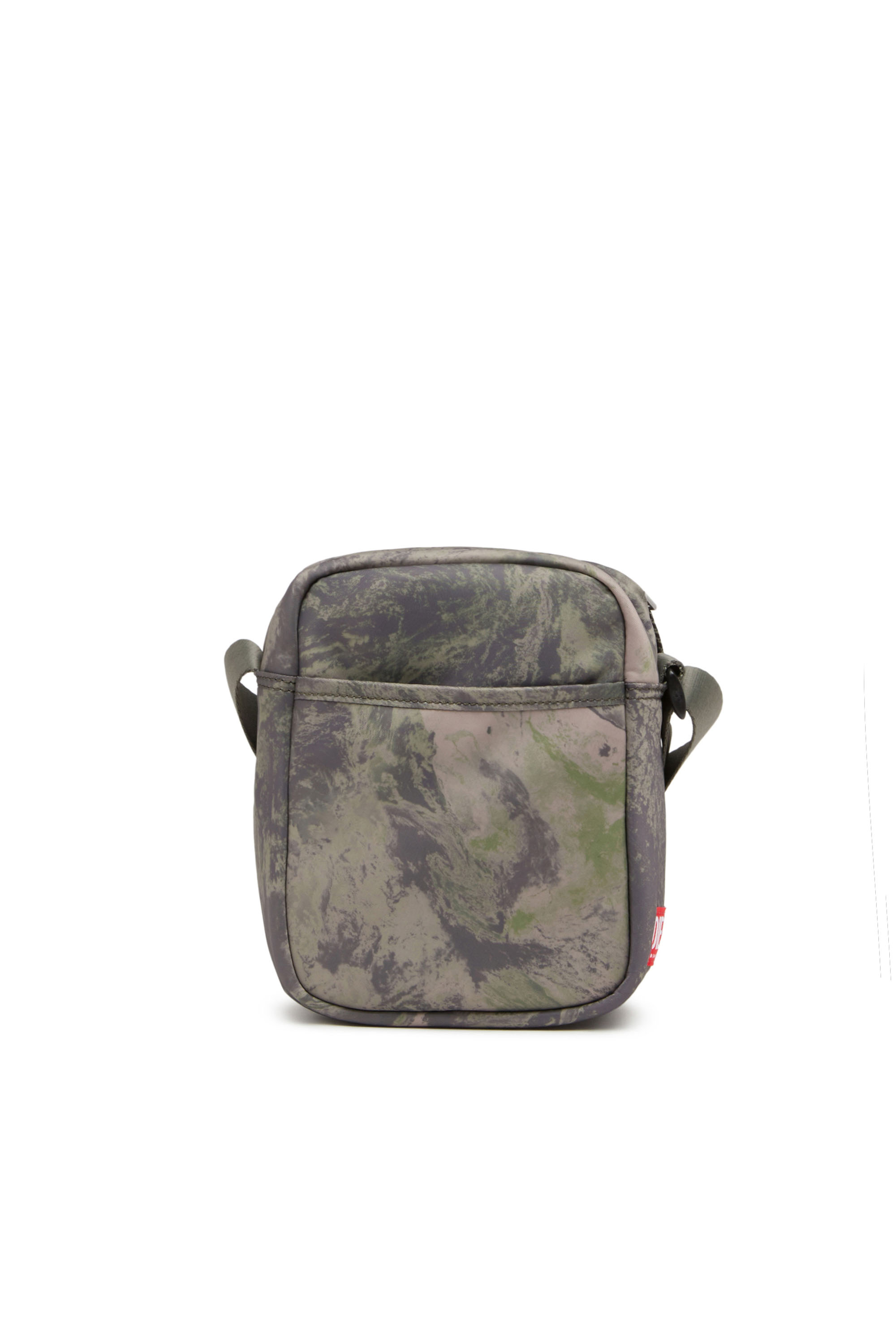 Diesel - RAVE CROSSBODY X, Man's Rave Crossbody X - Crossbody in recycled earth-print fabric in Green - 2