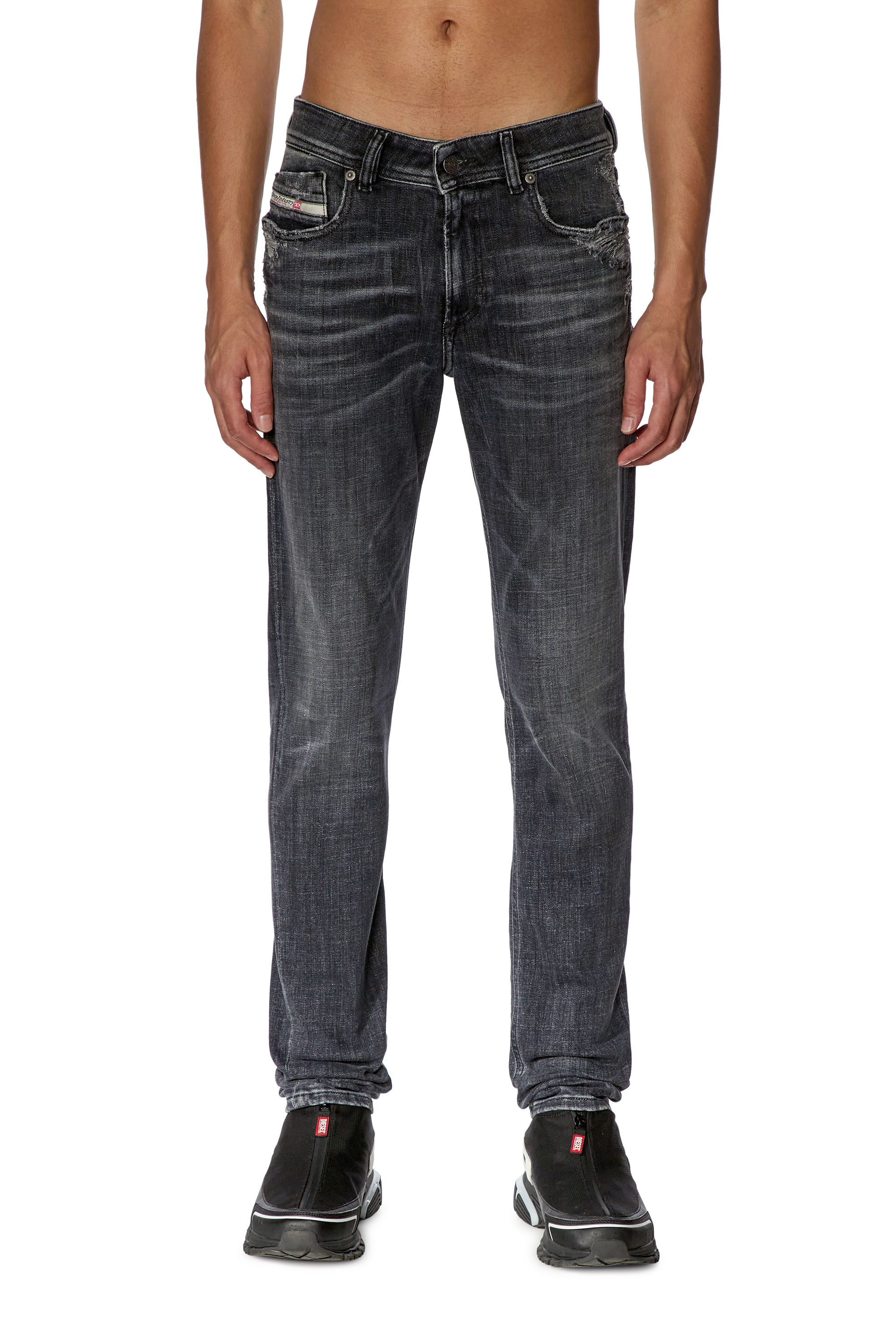Diesel - Man's Skinny Jeans 1979 Sleenker 09G37, Black/Dark grey - 1