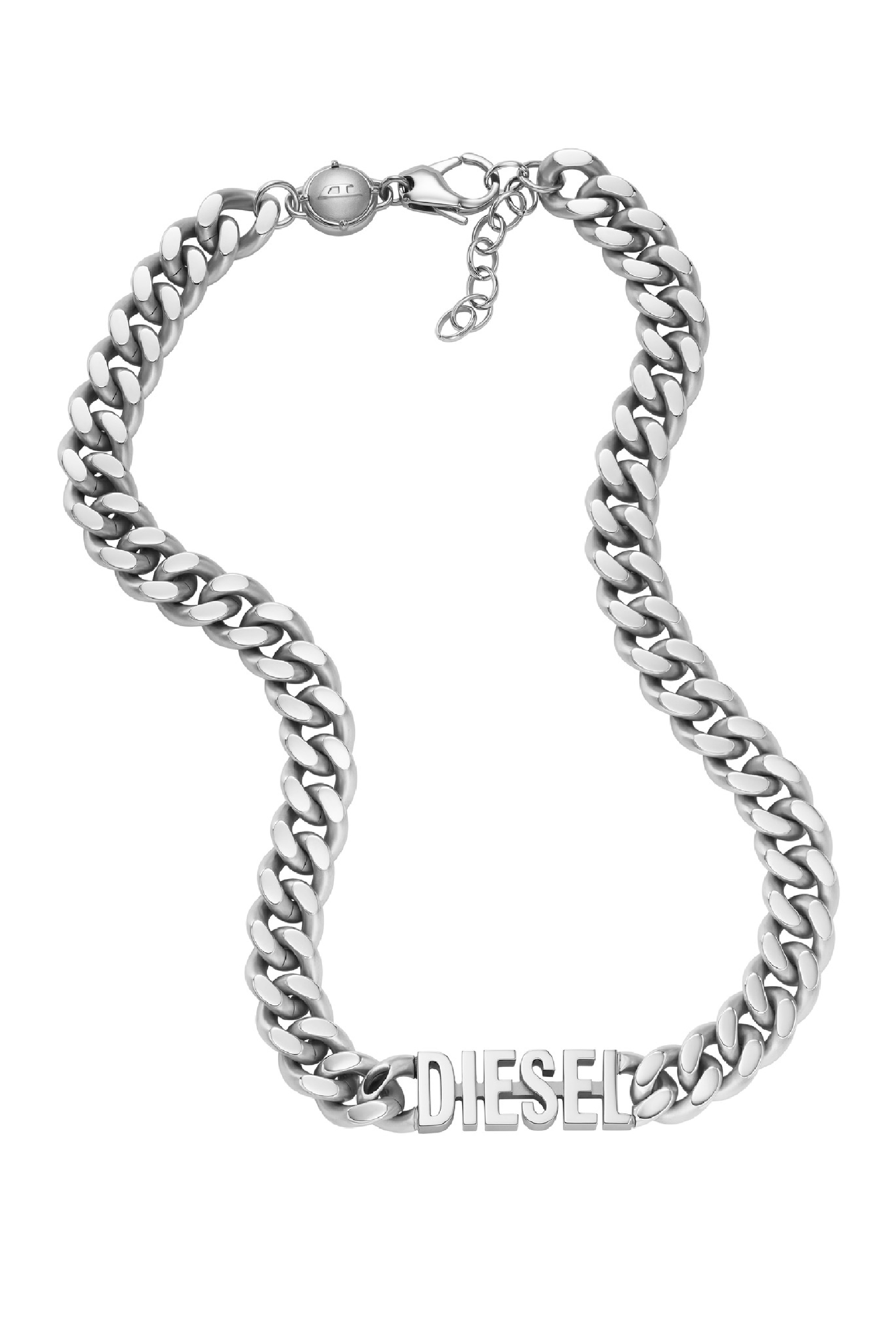 Diesel - DX1388, Man's Stainless steel choker necklace in Silver - 2