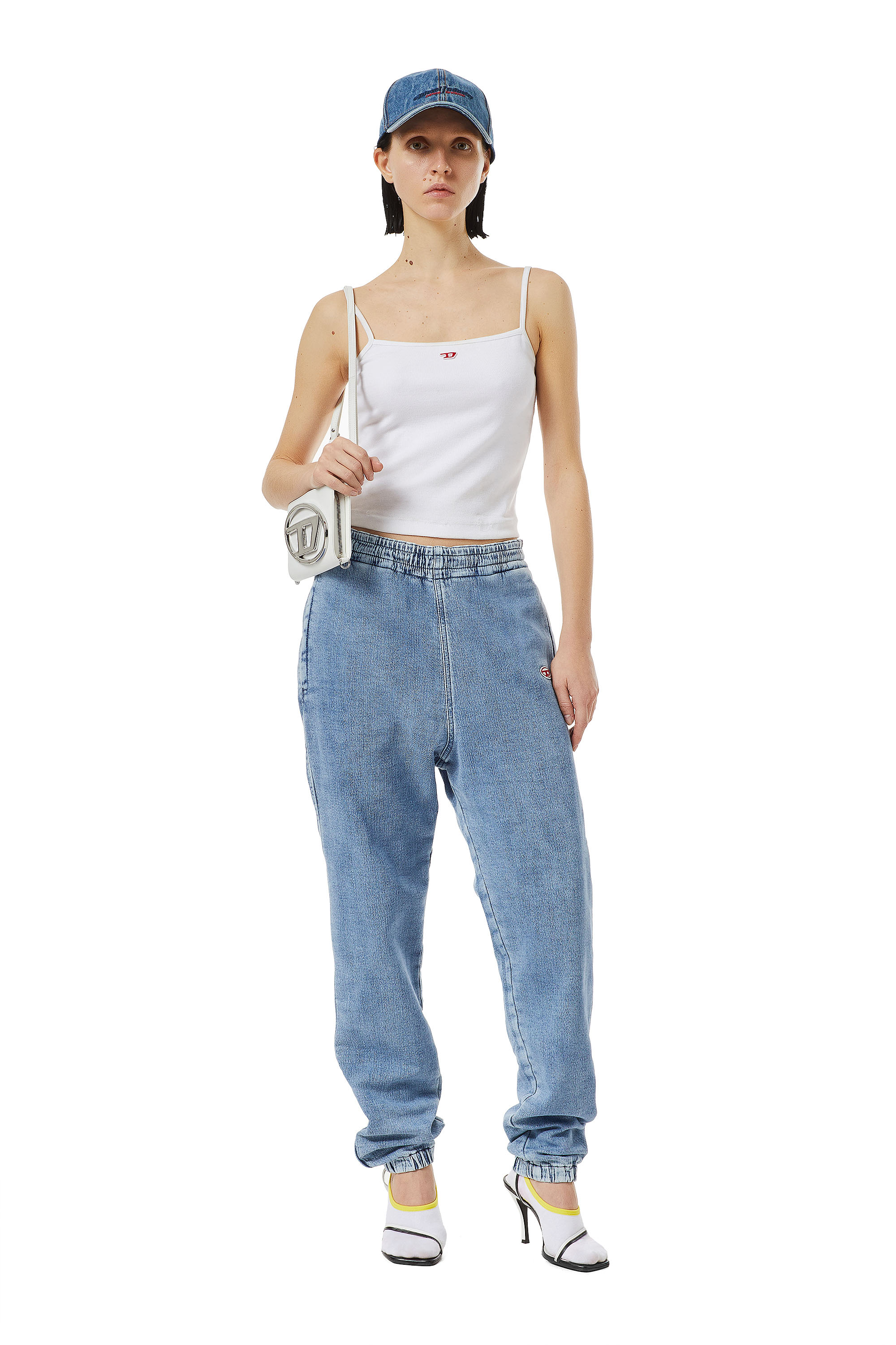 Diesel - Woman's Tapered D-Lab Track Denim 09D01, Light Blue - 2