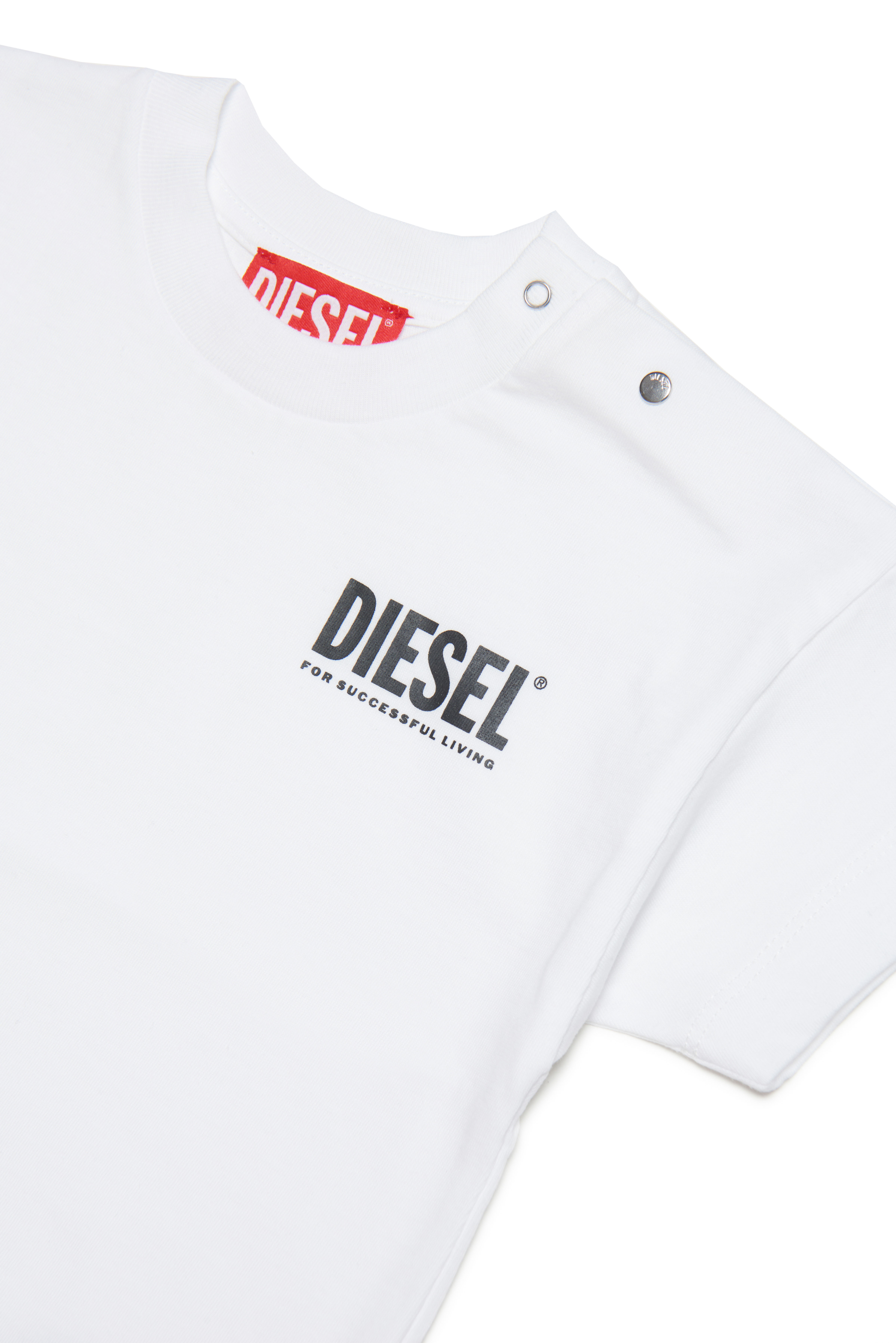 Diesel - TLARRIB, Unisex's T-shirt with logo print in White - 3