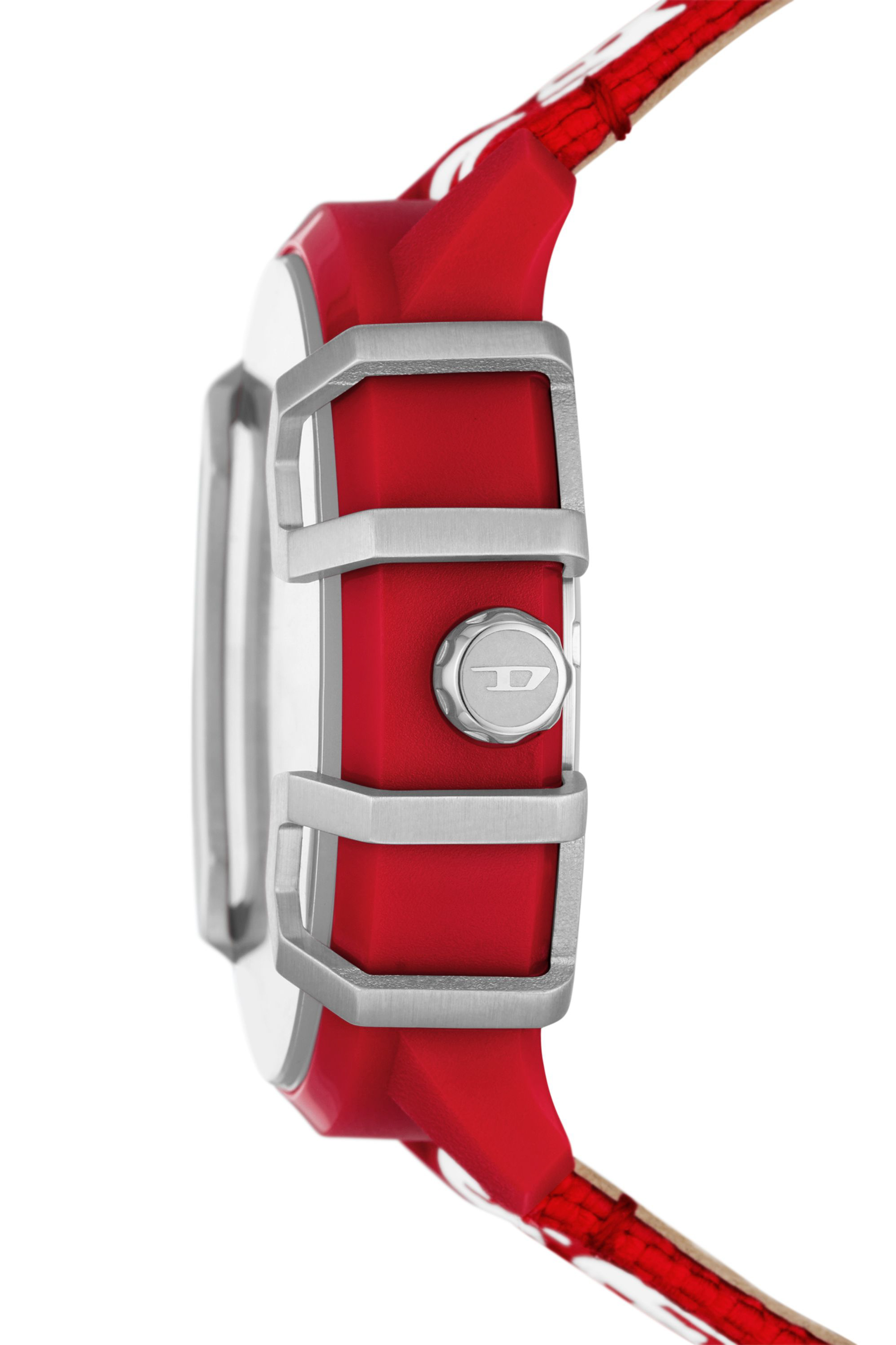 Diesel - DZ4620, Man's Griffed Solar Red watch in Red/White - 3
