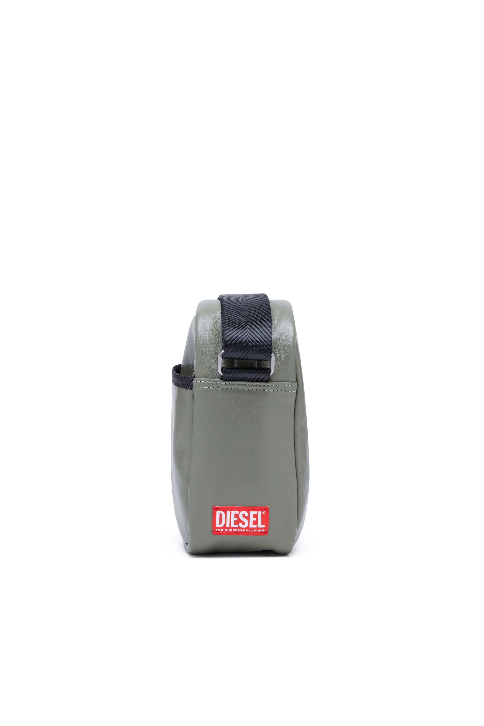 Diesel - RAVE CROSSBODY, Man's Rave Crossbody - Crossbody bag in recycled materials in Military Green - 3
