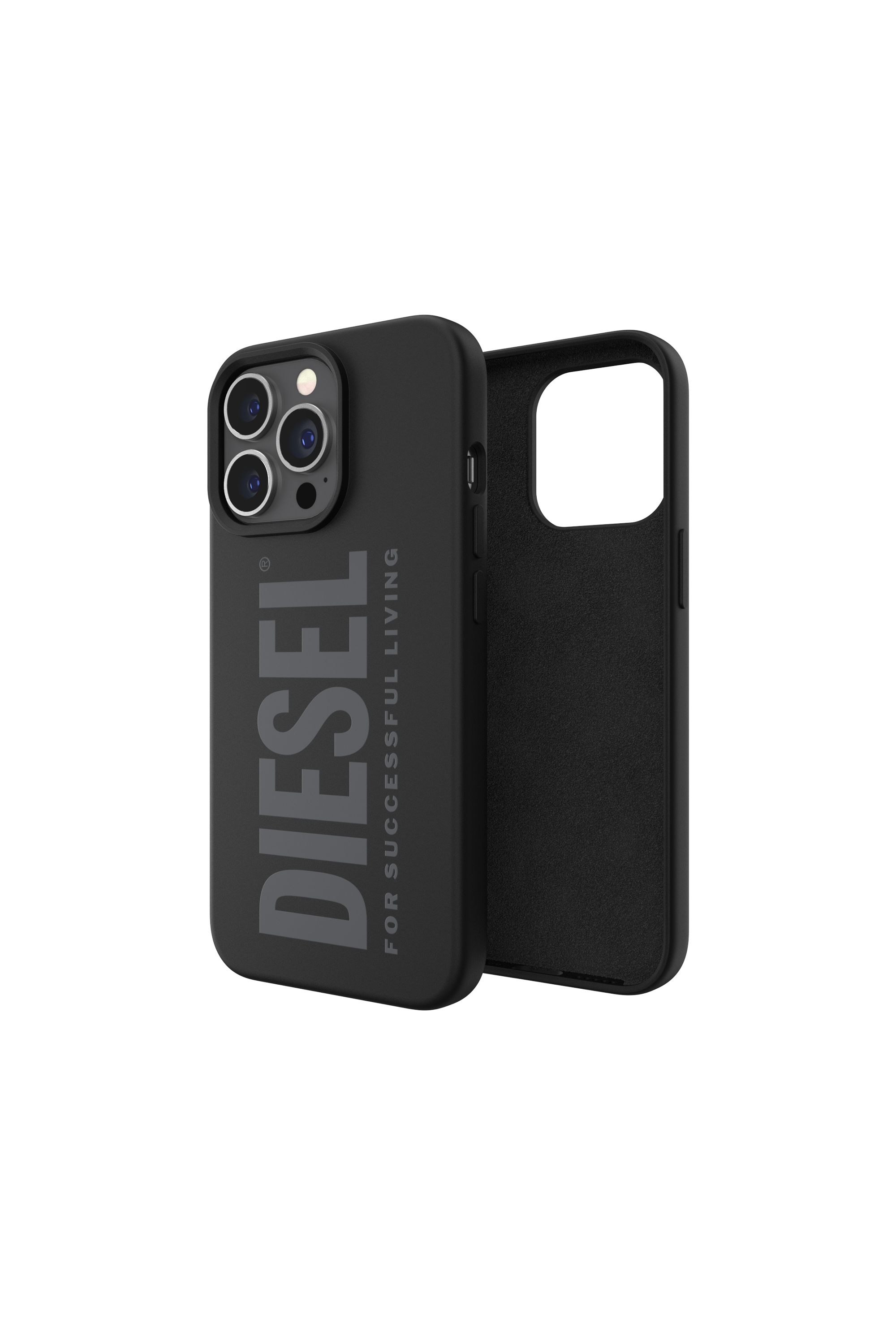 Diesel - 47163 SILICONE CASE, Unisex's Silicone case for iPhone 13/13Pro in Black - 1