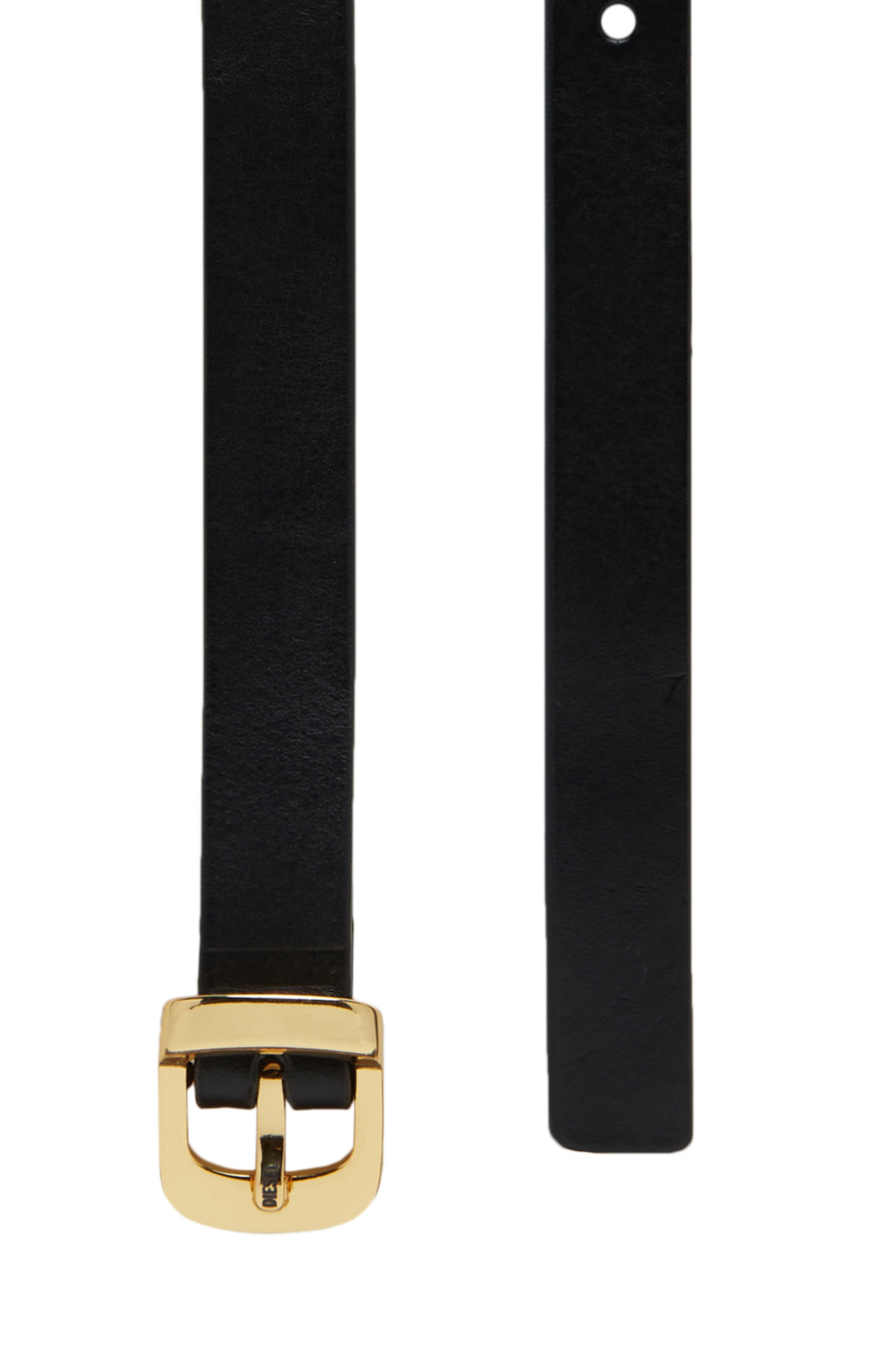 Diesel - B-FRAME 20, Woman's Slim leather belt in Black - 2