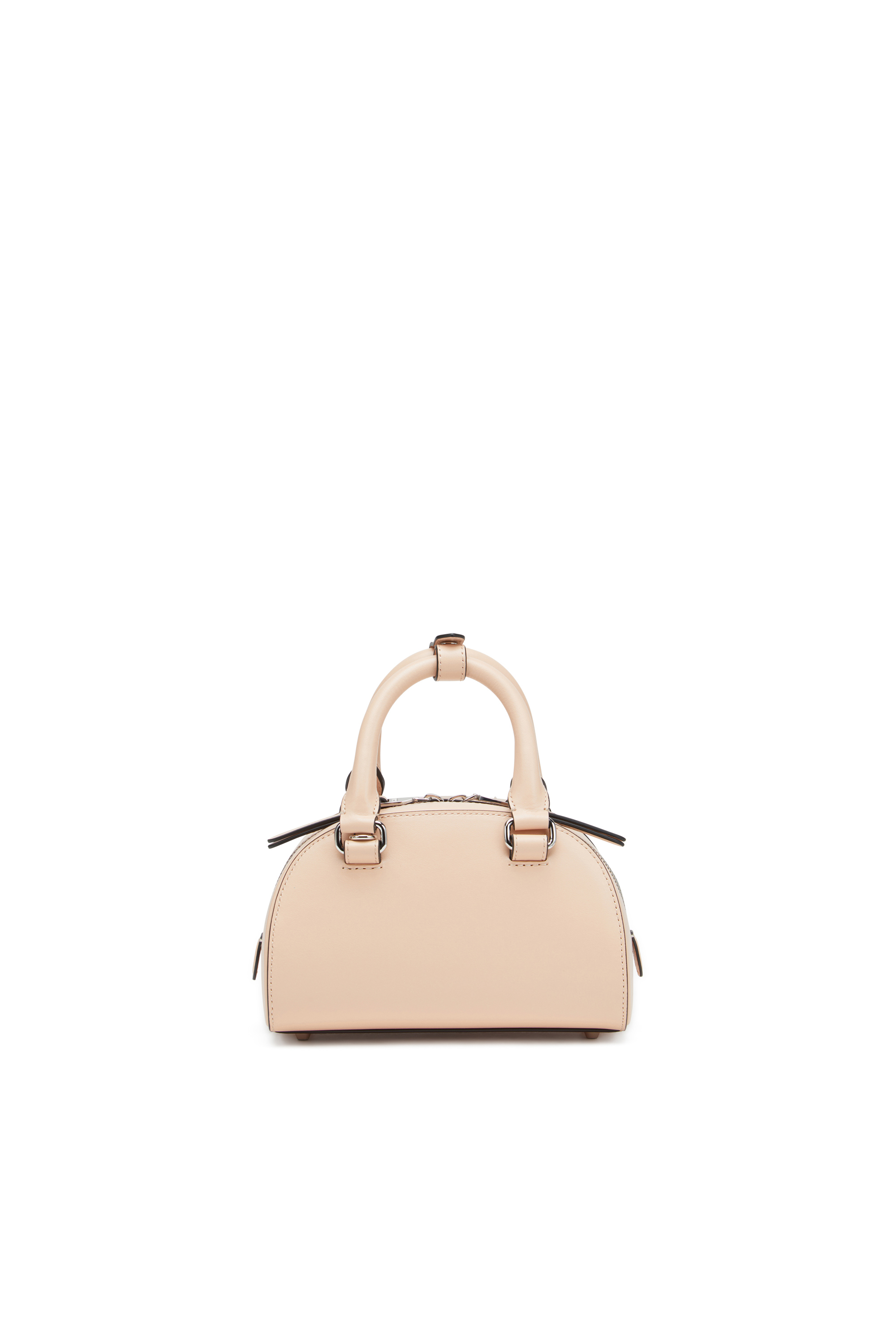 Diesel - 1DR DOME CROSSBODY, Woman's Leather mini bowling bag in Pink - 2