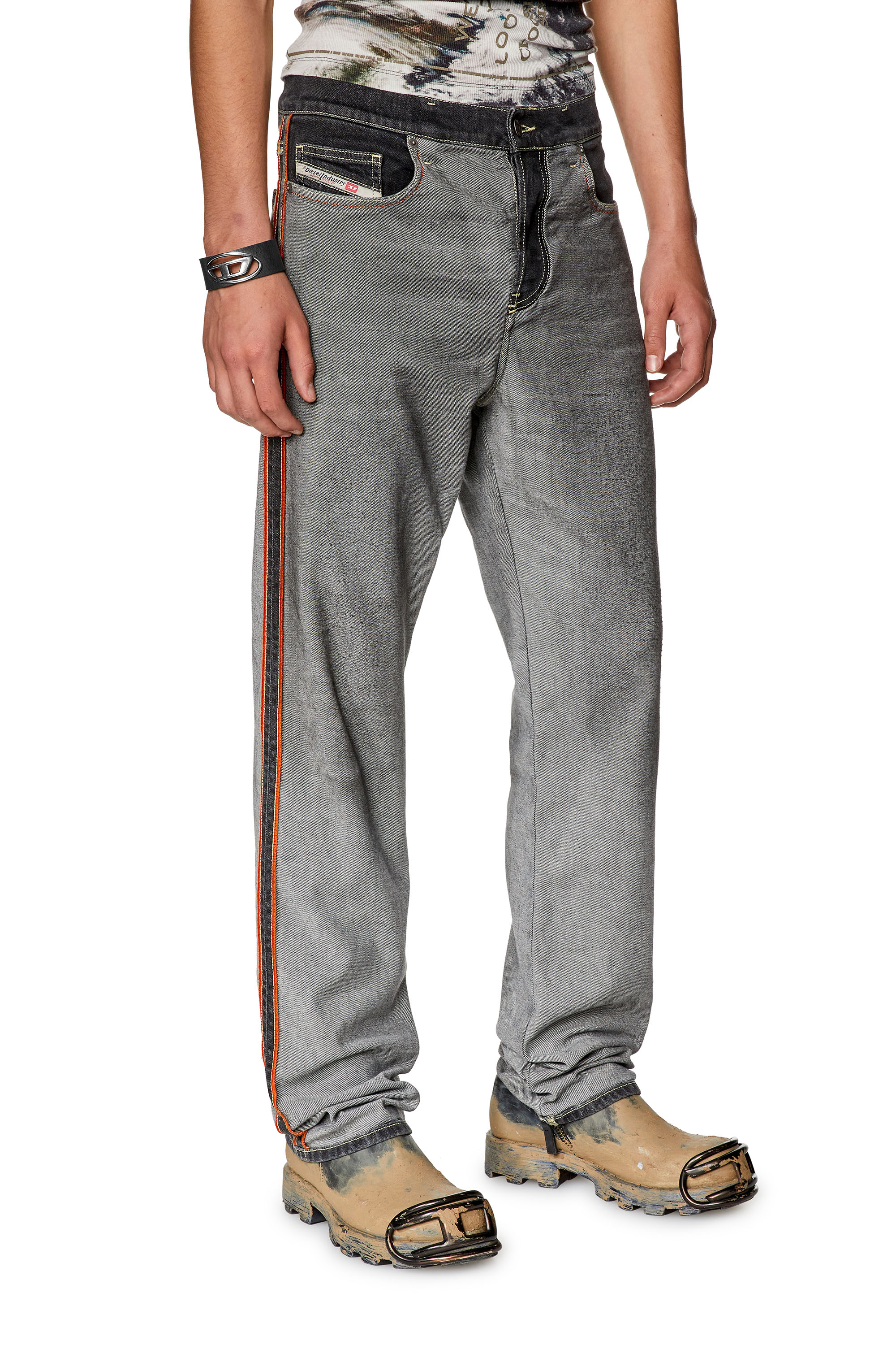 Diesel - Man's Straight Jeans 2020 D-Viker 09G99, Black/Dark grey - 1