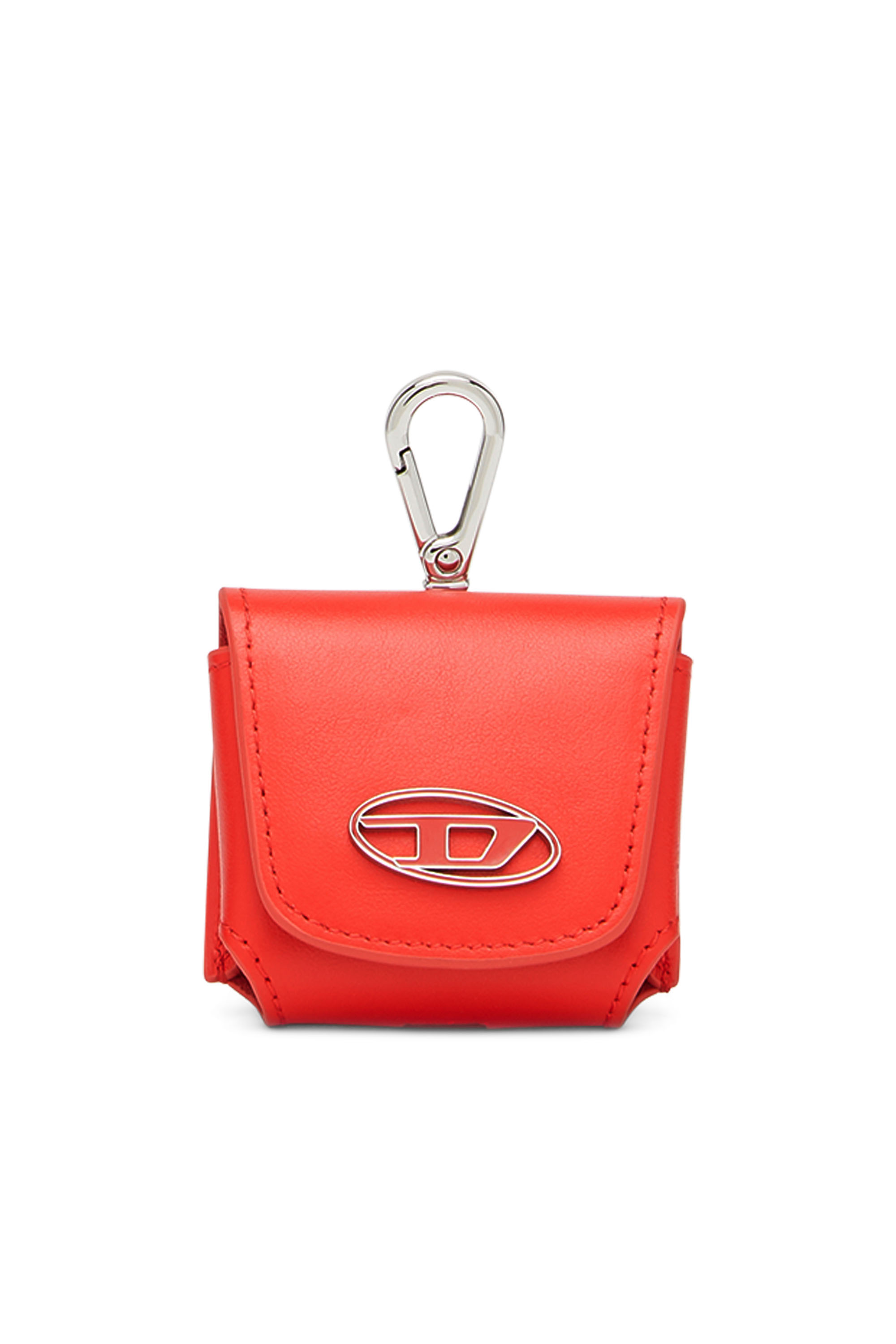 Diesel - HARKY, Man's AirPods case in nappa leather in Red - 1