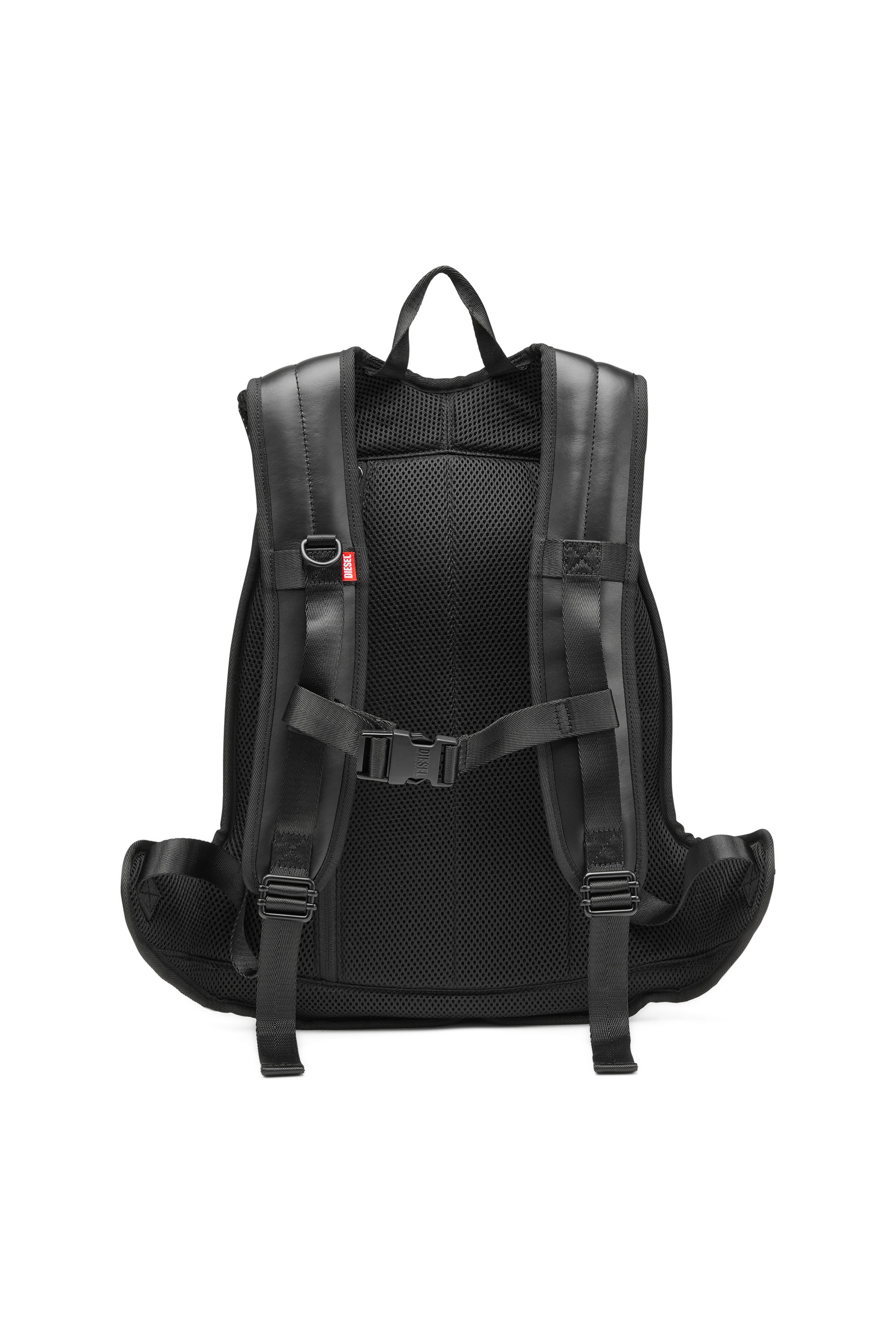 Diesel - 1DR-POD BACKPACK, Man's 1DR-Pod Backpack - Hard shell leather backpack in Black - 2