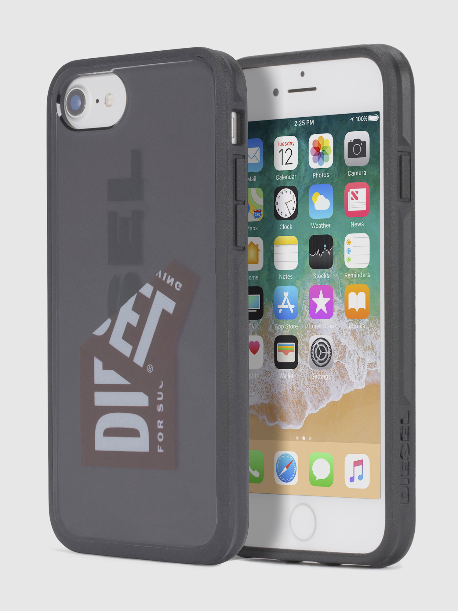 Diesel - STICKER IPHONE 8 PLUS/7 PLUS/6s PLUS/6 PLUS CASE, Unisex's Logo case, iPhone 8 Plus/7 Plus/6s Plus/6 Plus in Black - 1