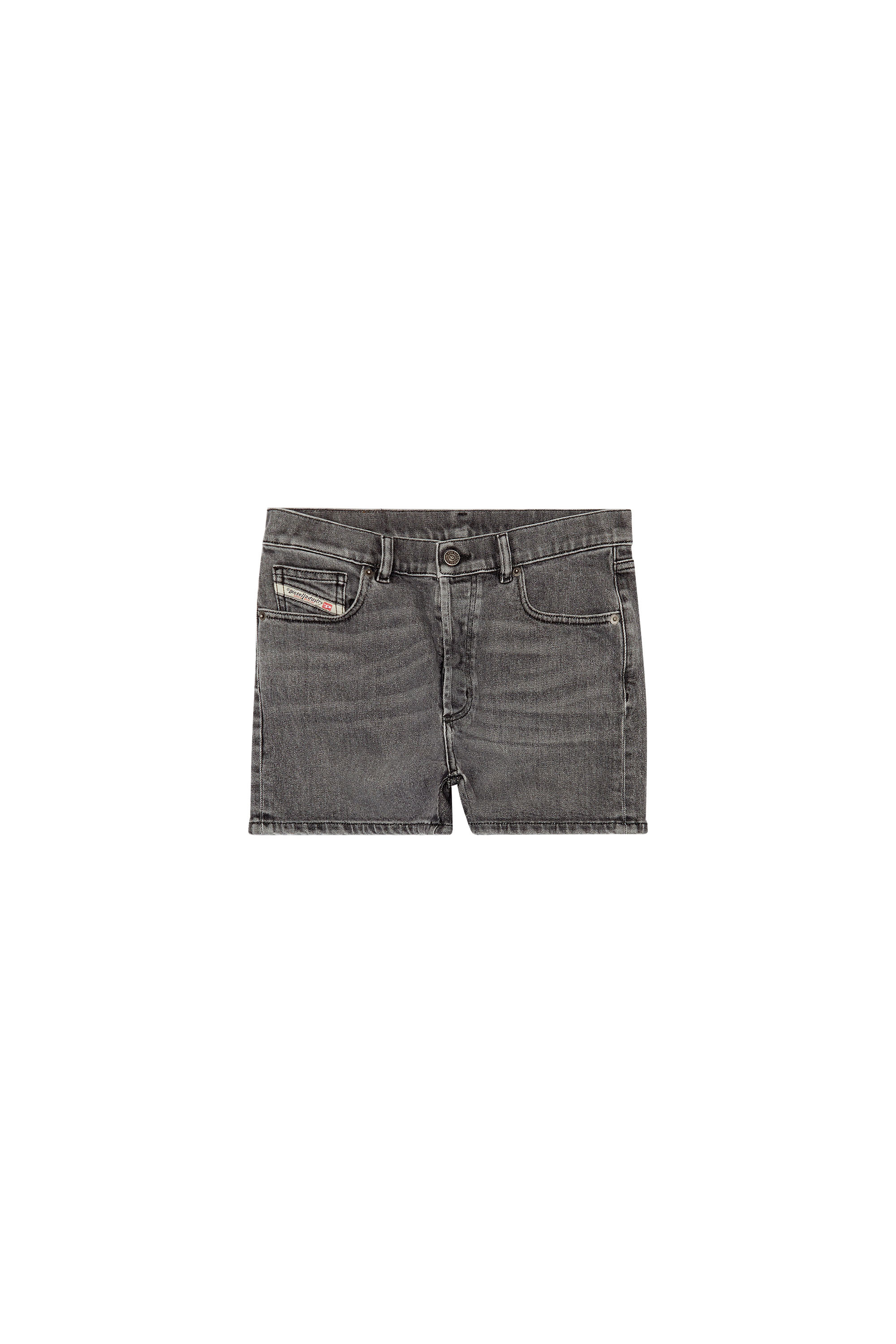 Diesel - D-GER, Woman's Denim shorts in Black/Dark grey - 3