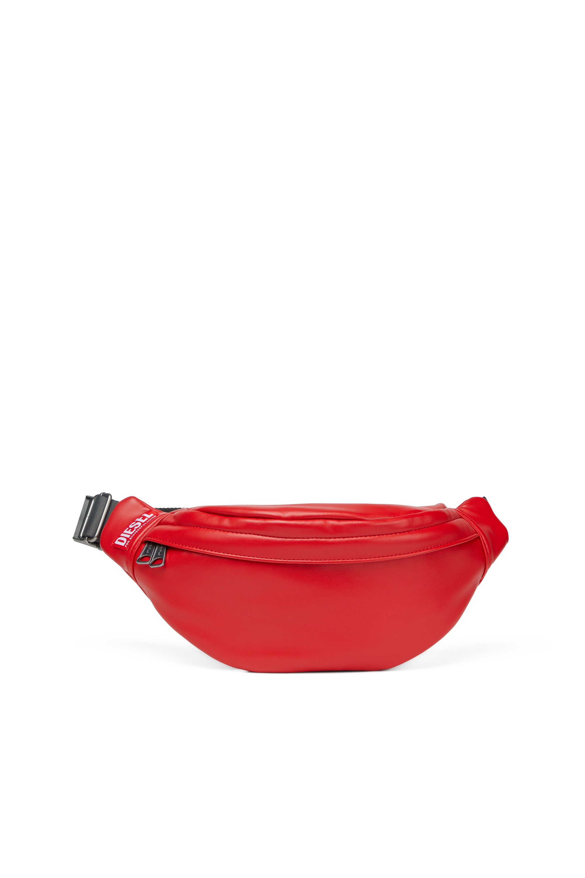 Diesel - RAVE BELTBAG, Man's Rave Beltbag - Belt bag in recycled materials in Red - 1