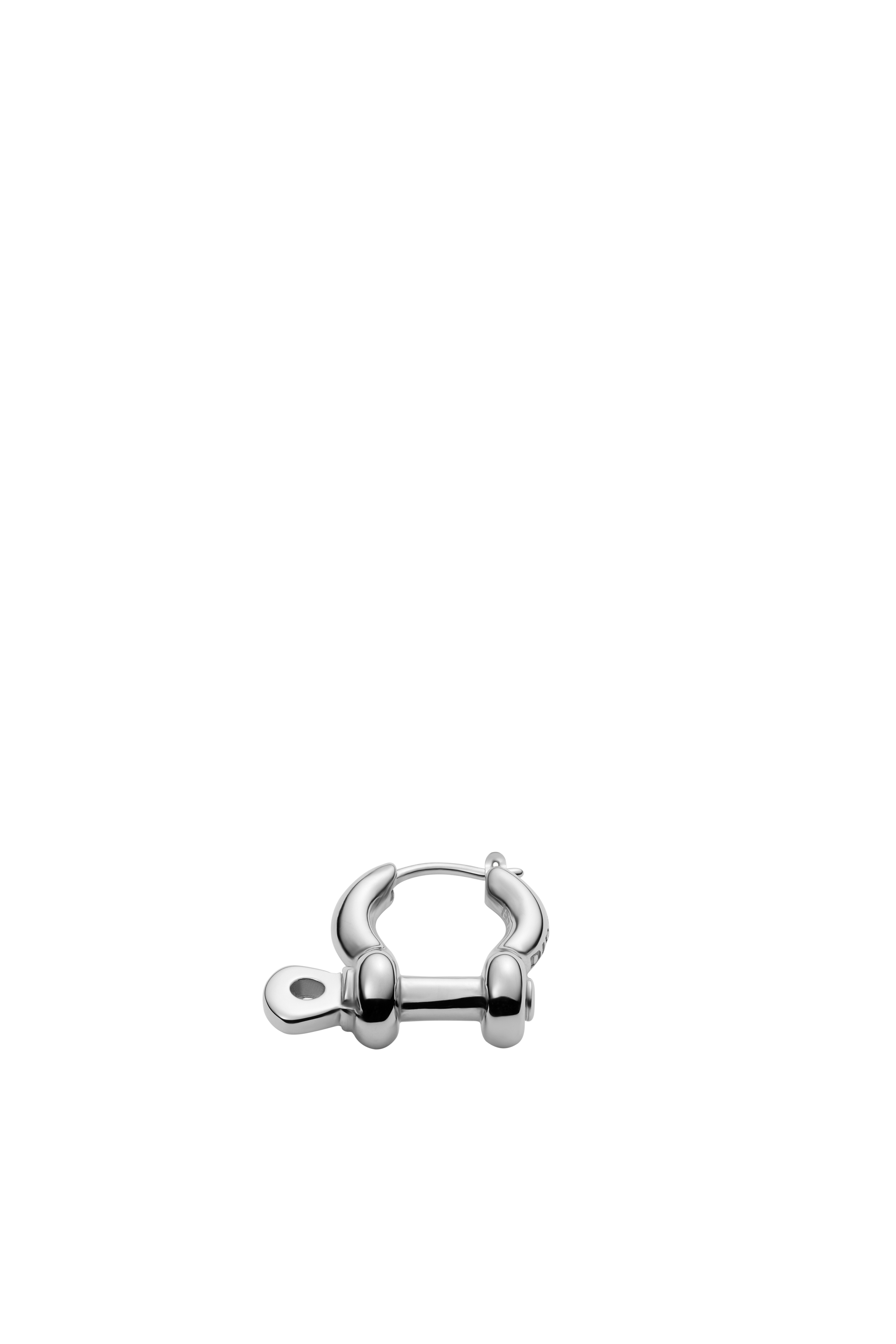 Diesel - DX1317, Unisex's Stainless steel single hoop earring in Silver - 1