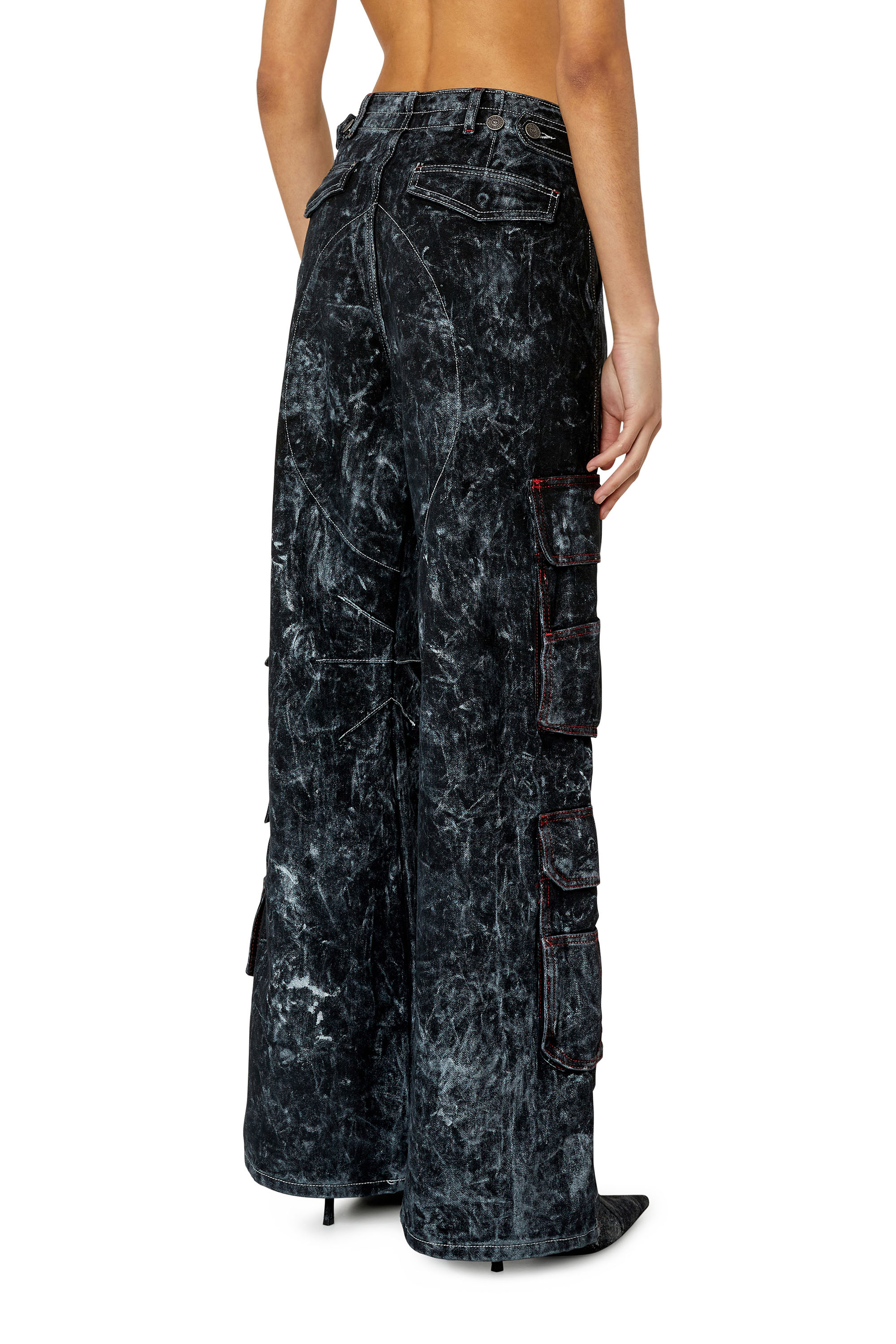 Diesel - Straight Jeans 1996 D-Sire 0EMAC, Woman's Straight Jeans - 1996 D-Sire in Black/Dark grey - 4