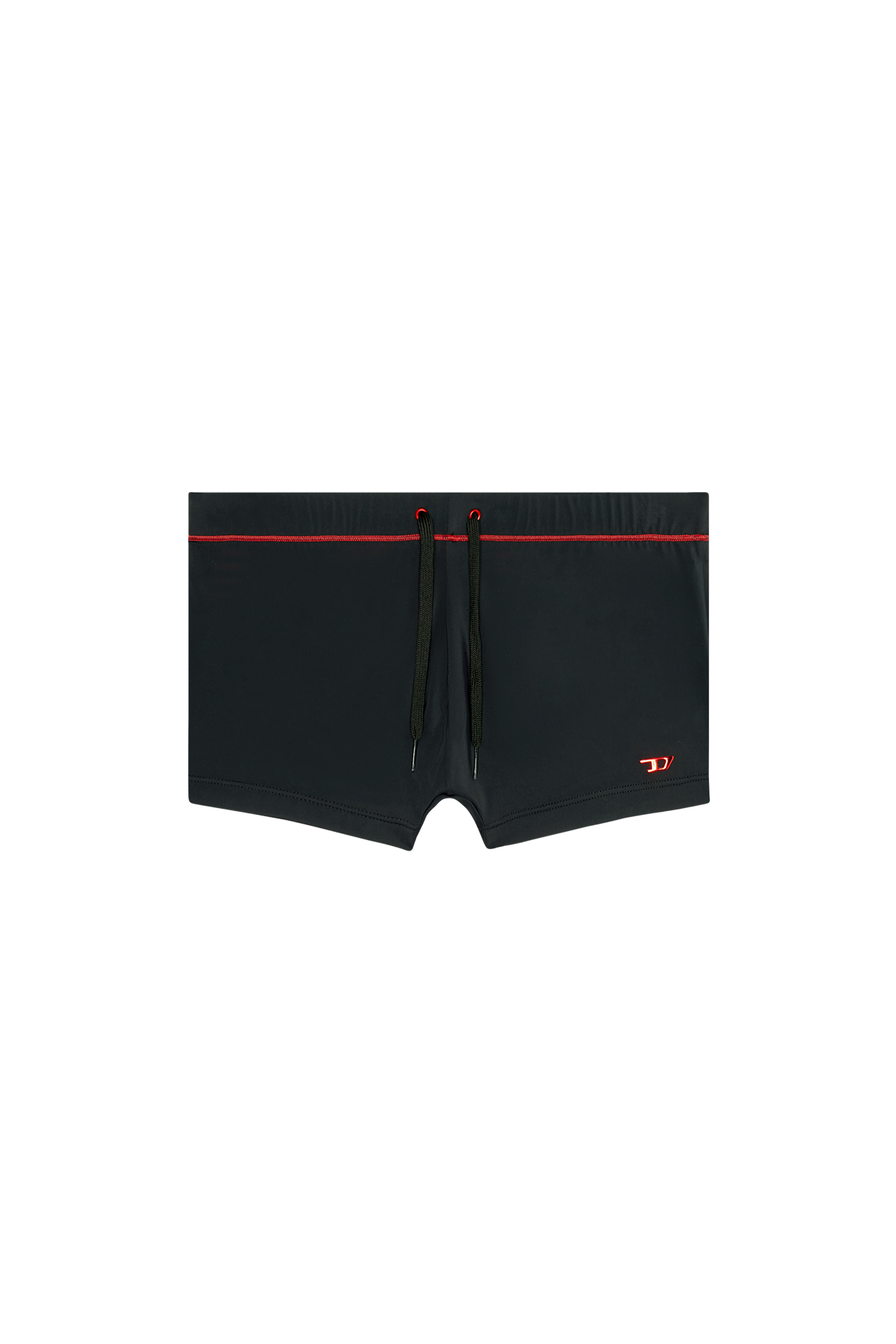 Diesel - BMBX-BRAD, Man's Swim boxer briefs with D logo in Black - 4